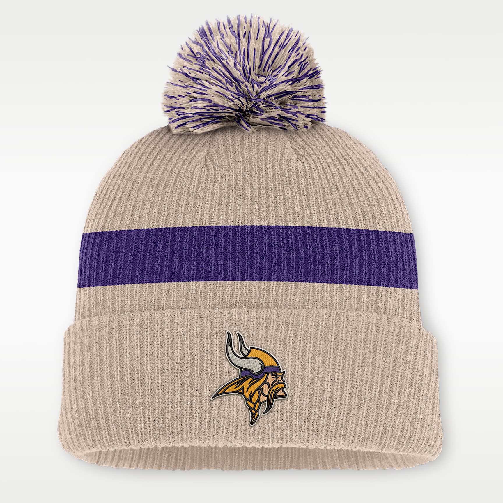 Minnesota Vikings Rewind Peak Men's Nike NFL Cuffed Pom Beanie