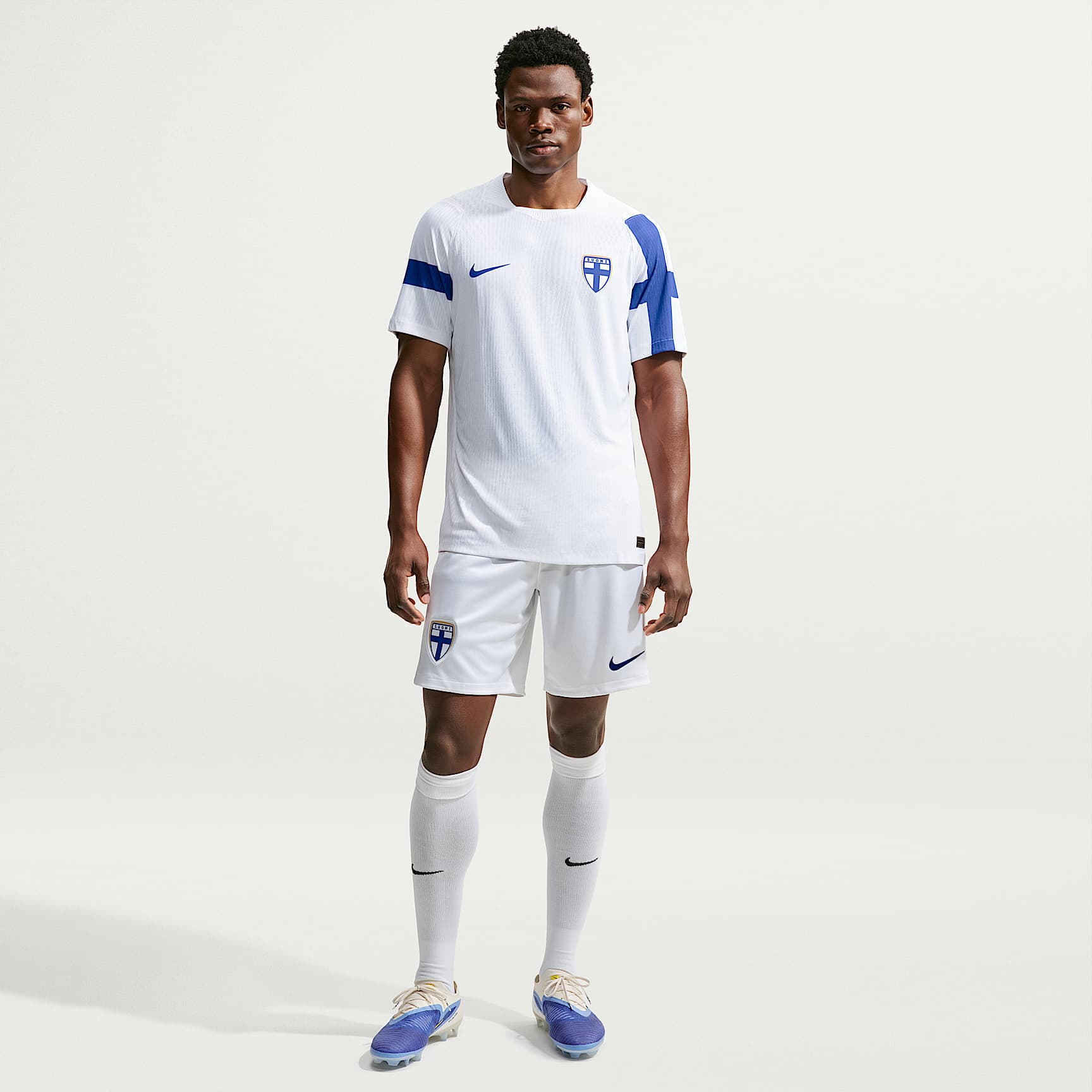 Finland 2026 Stadium Home Men's Nike Dri-FIT Football Replica Shorts