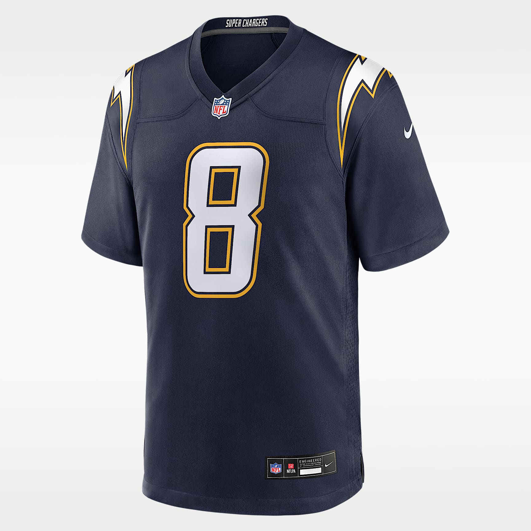 Omarion Hampton Los Angeles Chargers Men's Nike NFL Game Jersey