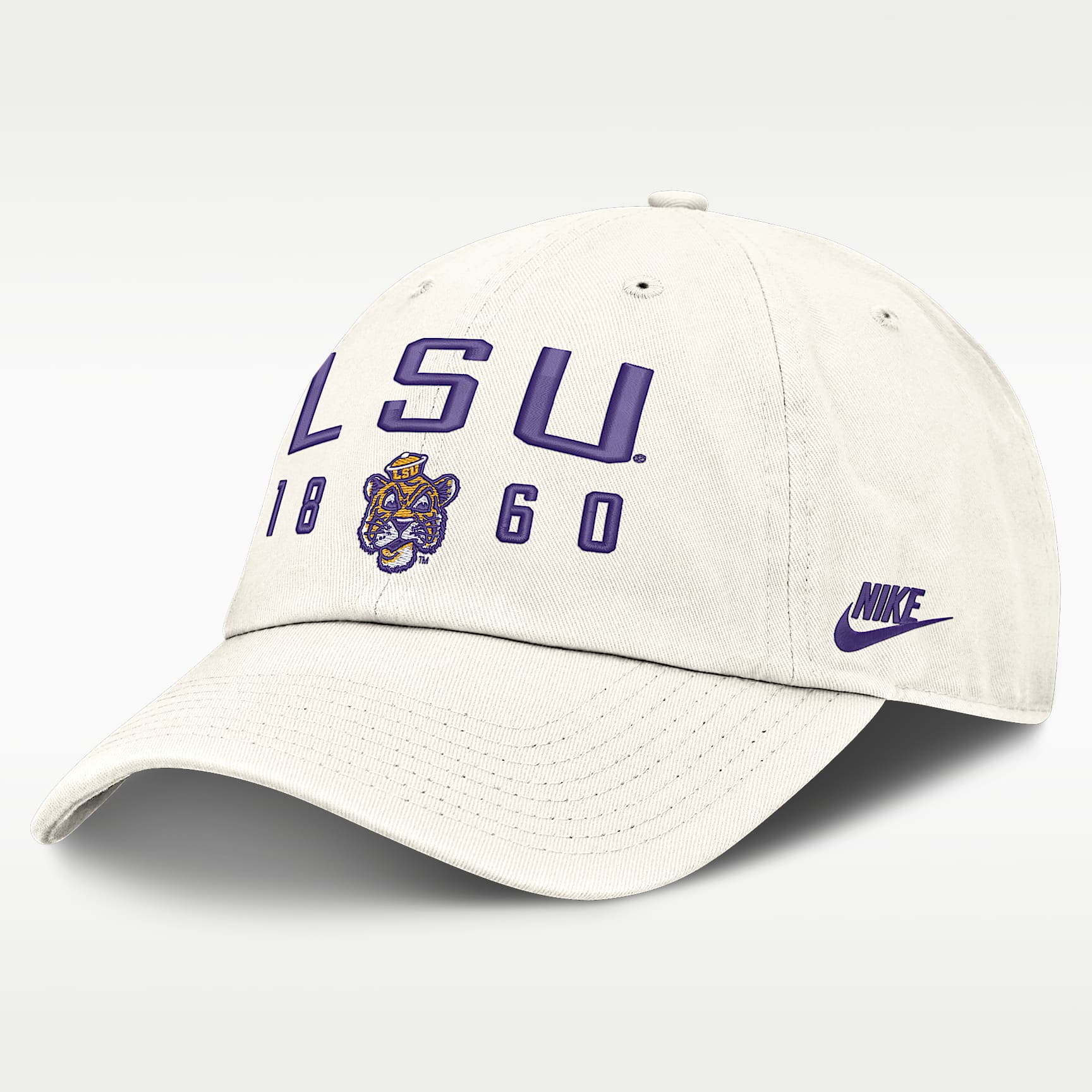 LSU Natural Club Men's Nike College Adjustable Hat