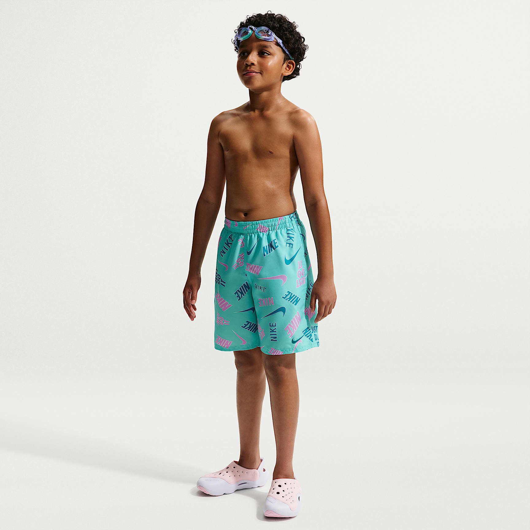 Nike Swim Breaker Big Kids' (Boys') 7" Brief-Lined Volley Short