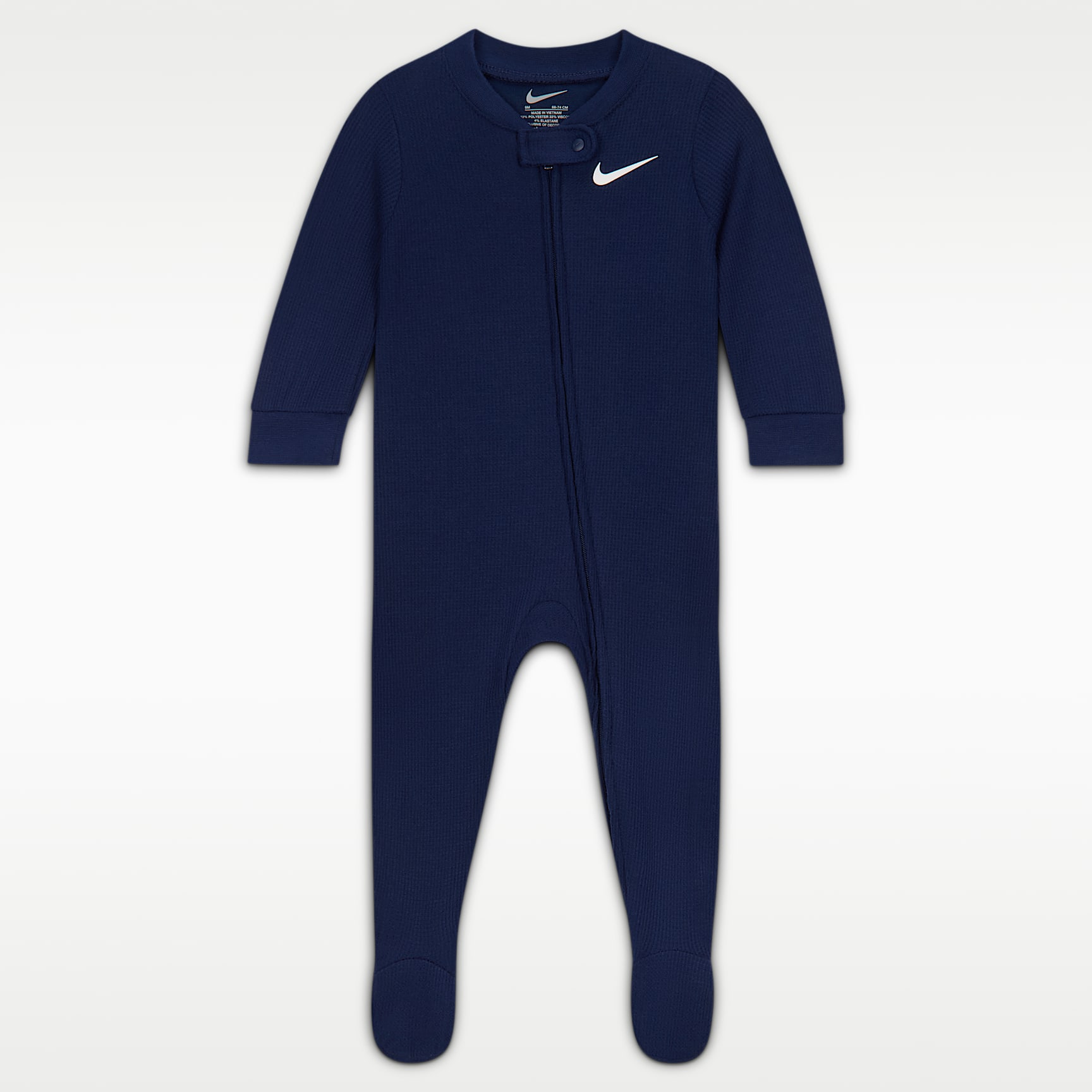 Nike Baby Viscose Waffle Knit Footed Coverall