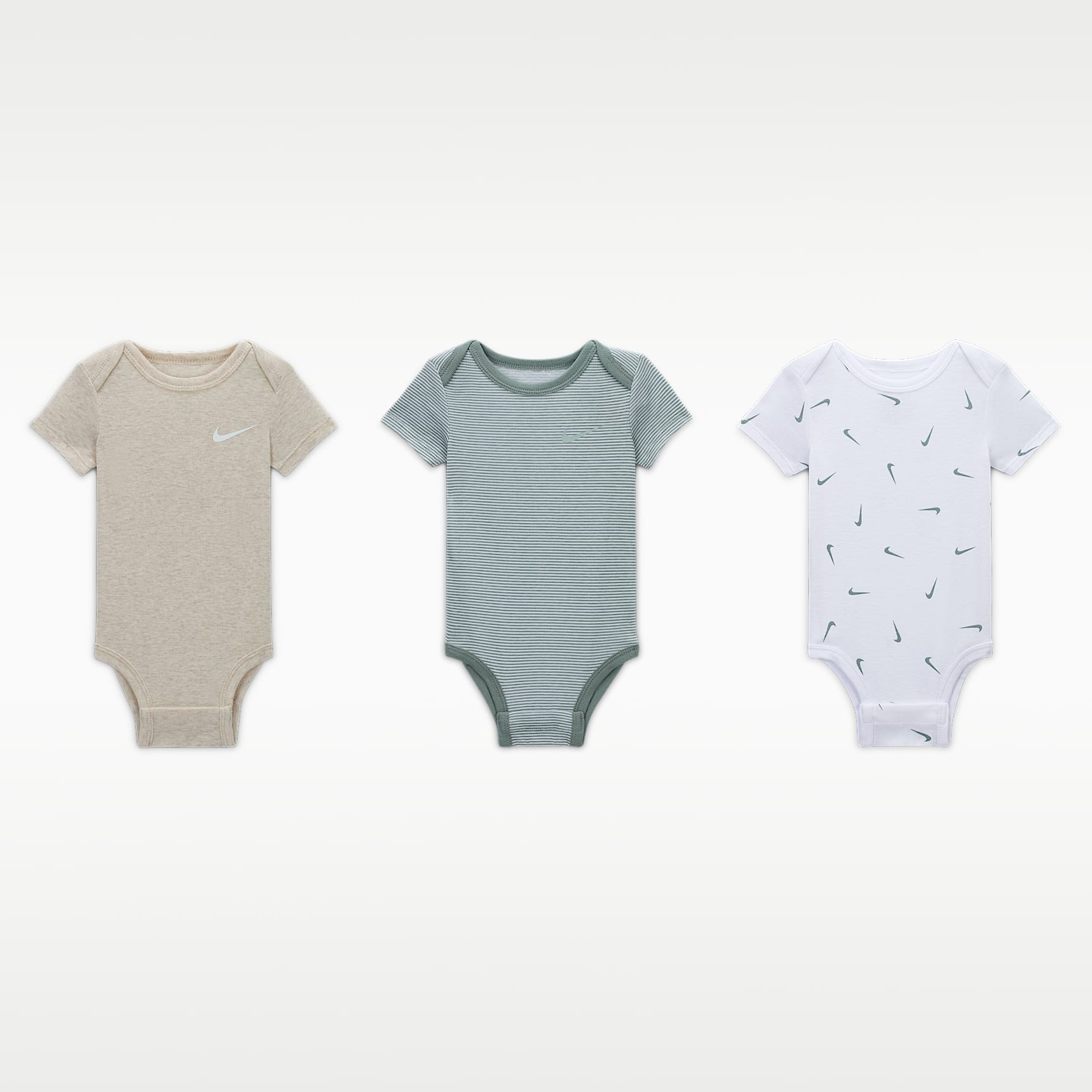 Nike E1D1 Baby Mix and Match Bodysuits (3-Pack)