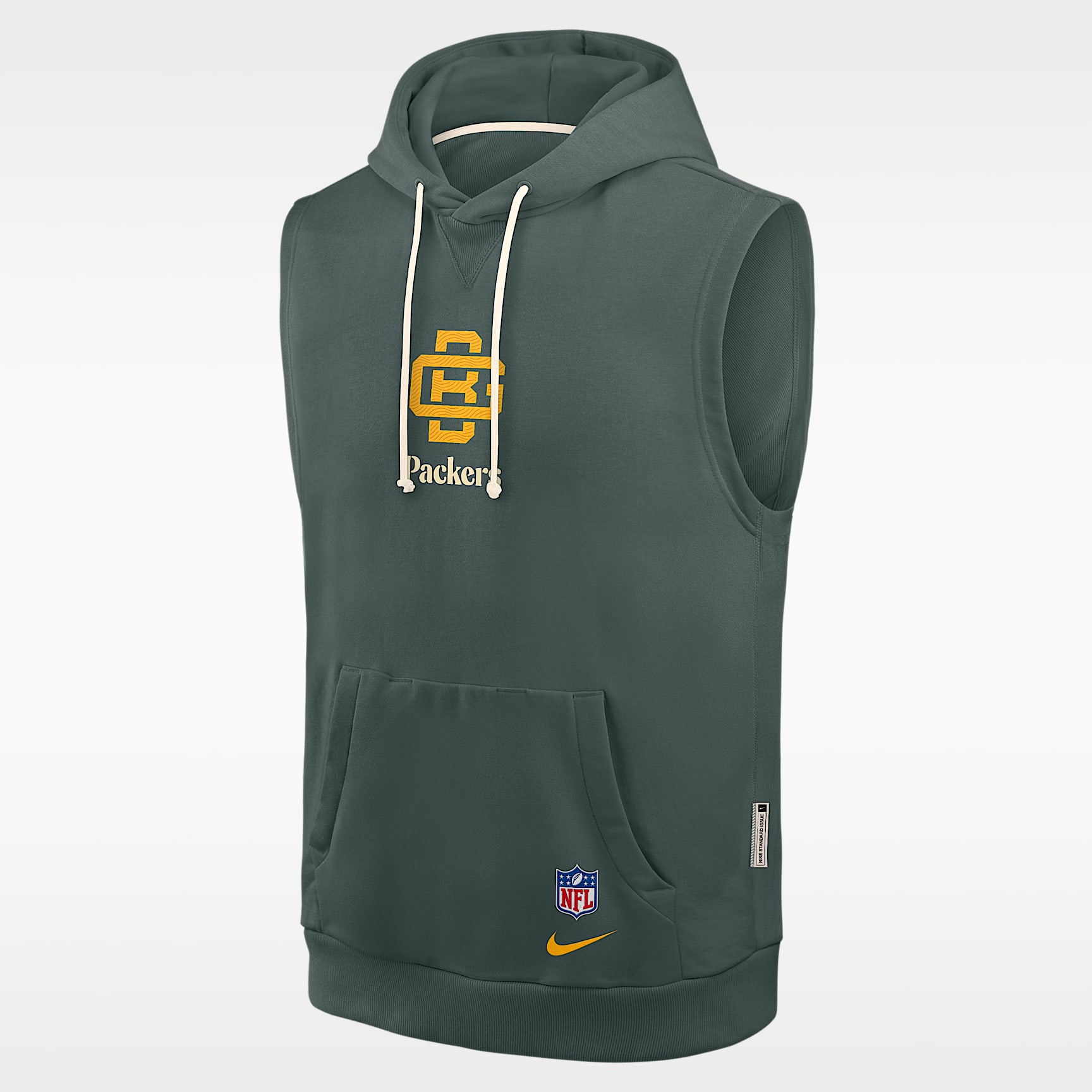 Green Bay Packers Rivalries Collection Sideline Men's Nike Dri-FIT NFL Sleeveless Pullover Hoodie