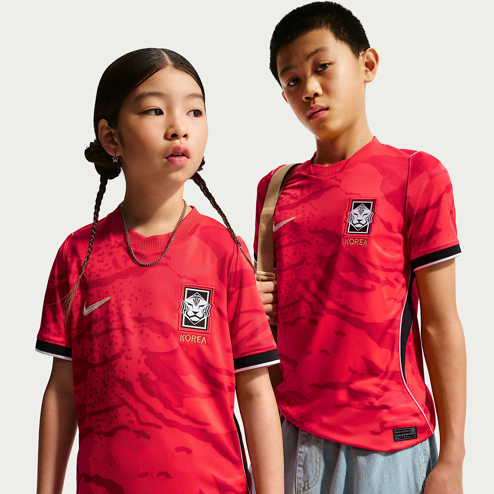 Korea 2026 Stadium Thuis Nike replicavoetbalshirt met Dri-FIT voor kids