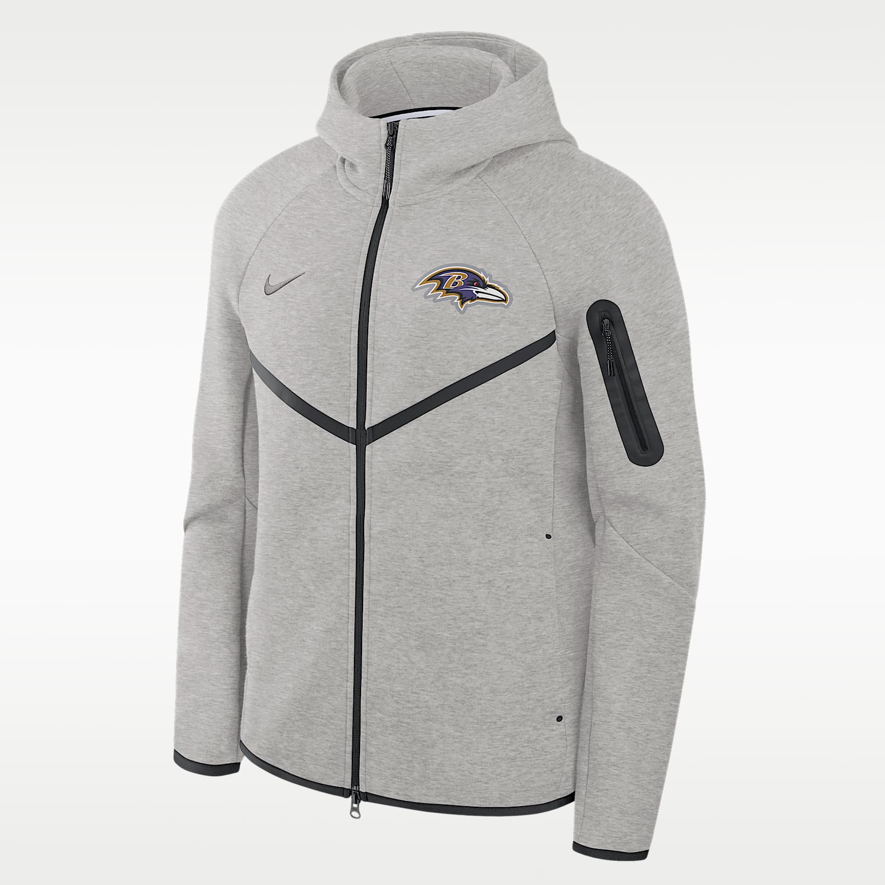 Baltimore Ravens Tech Fleece Windrunner Men's Nike NFL Full-Zip Hooded Jacket