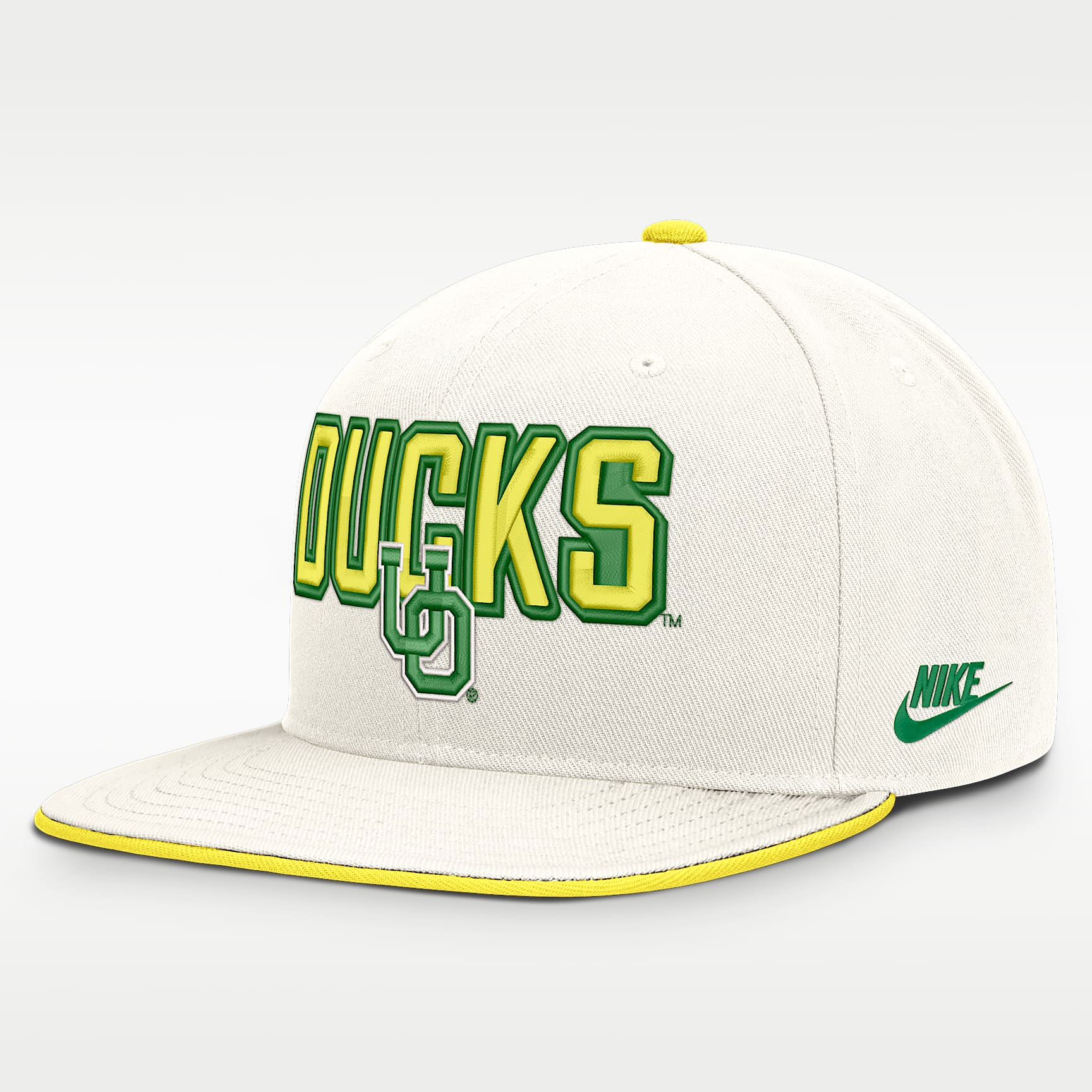 Oregon Legacy Letter & Mascot Pro Men's Nike Dri-FIT College Adjustable Hat