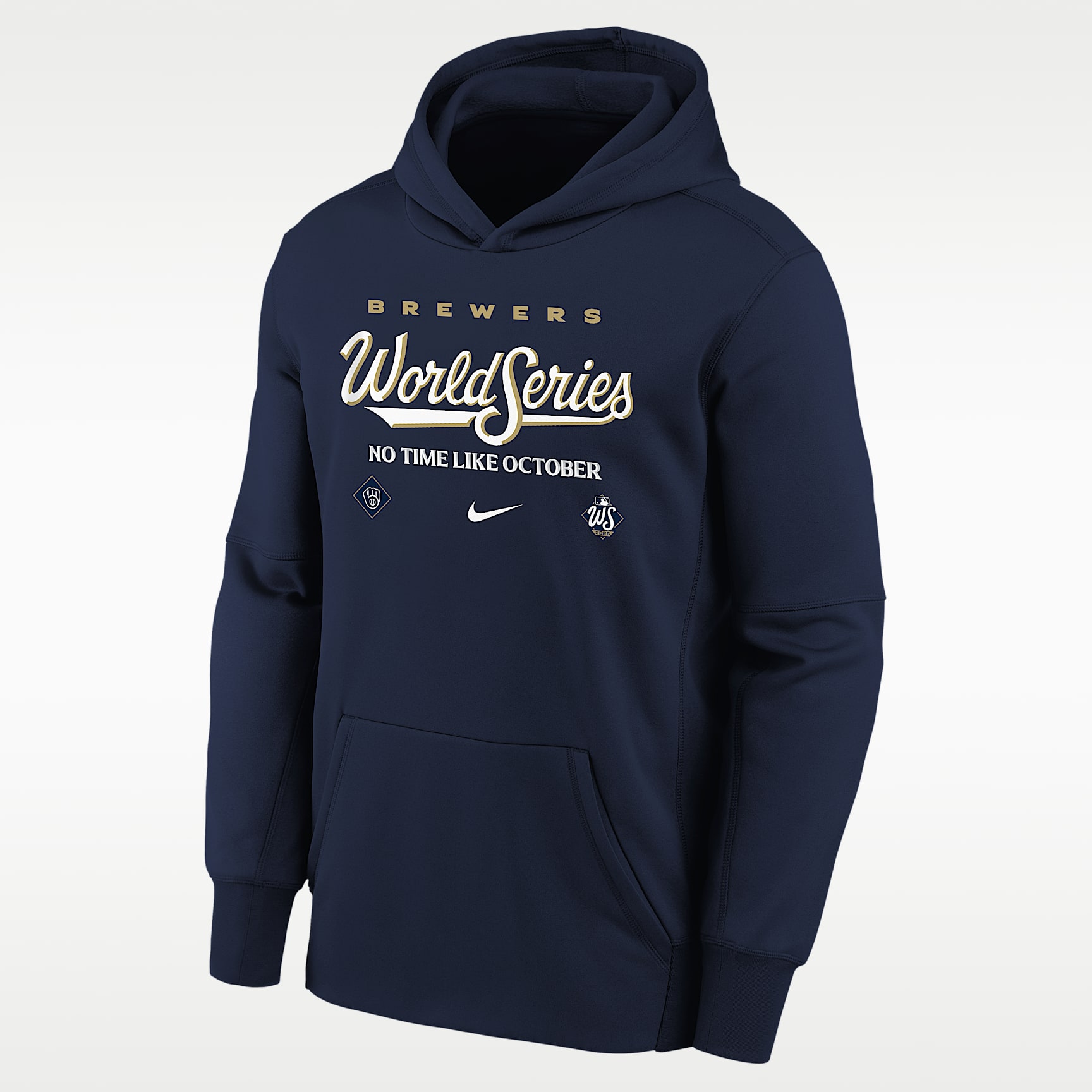 Milwaukee Brewers 2026 World Series Participant Big Kids' Nike MLB Fleece Pullover Hoodie
