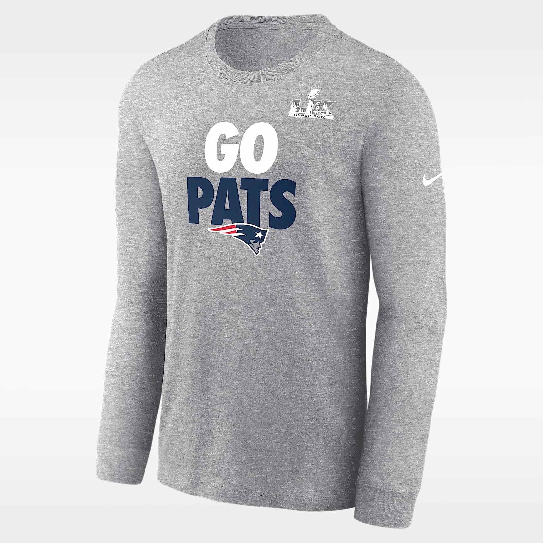 New England Patriots 2026 AFC Champions Fast As Fast Gets Men's Nike NFL Long-Sleeve T-Shirt