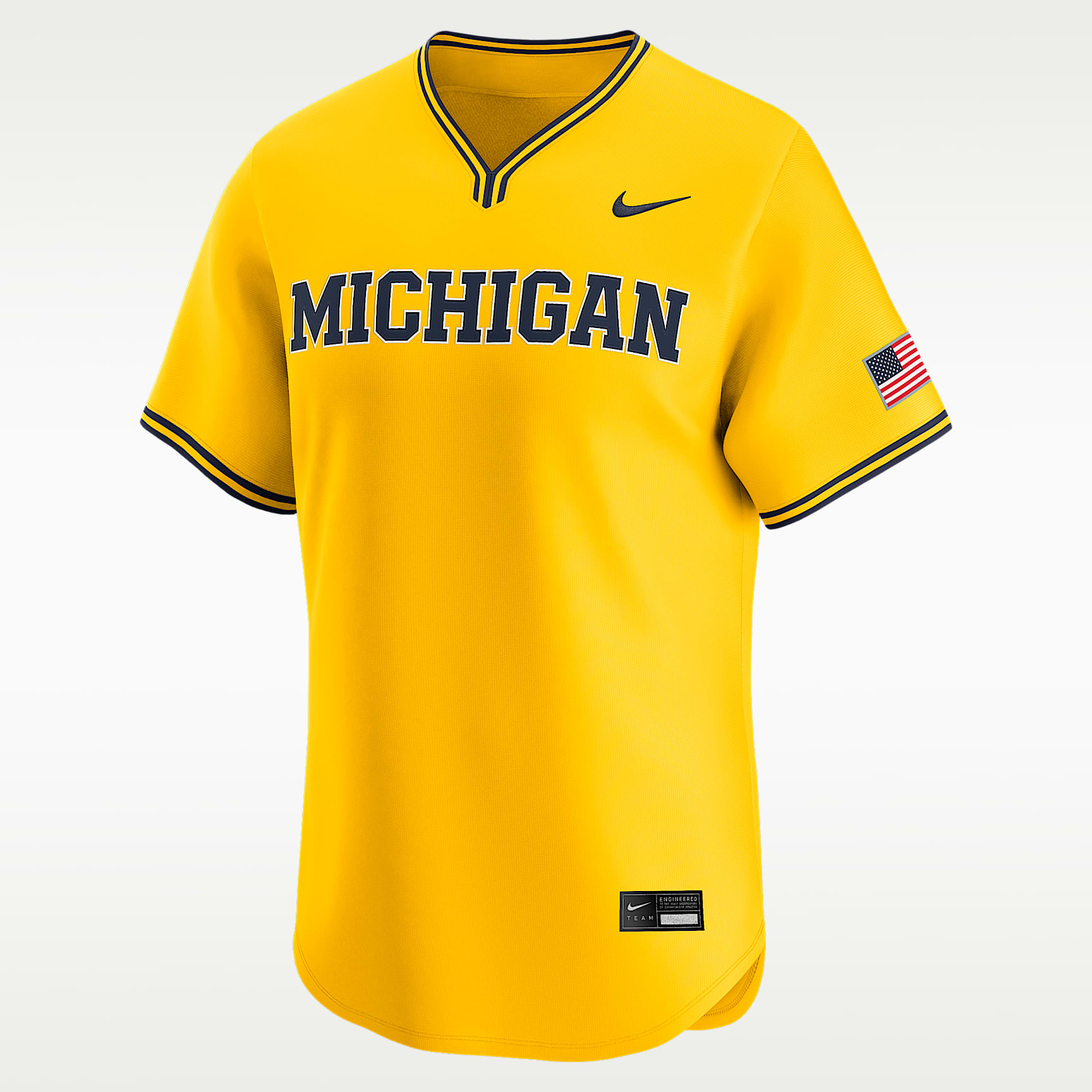 Jersey de béisbol universitario Nike Limited para hombre Michigan Wordmark