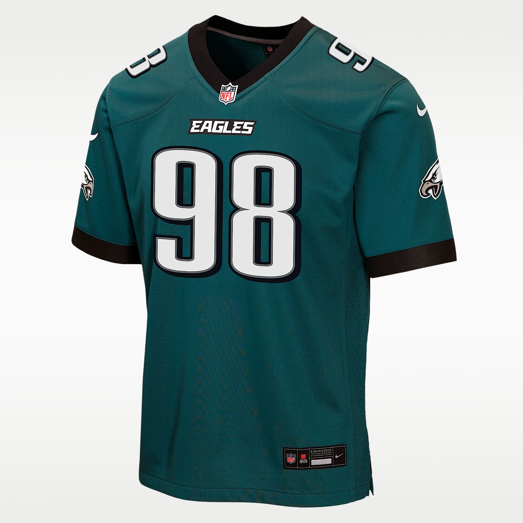 Jalen Carter Philadelphia Eagles Big Kids' Game Jersey