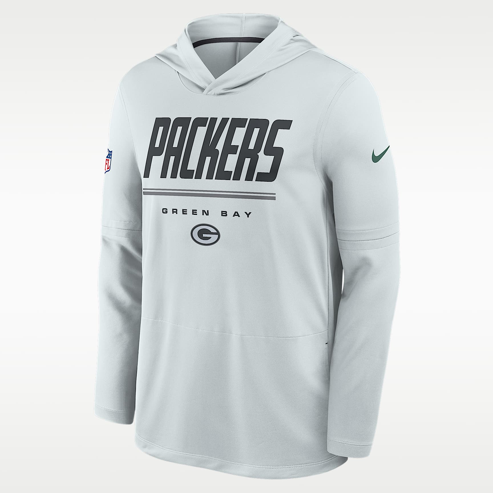 Green Bay Packers Sideline Men's Nike Dri-FIT NFL Long-Sleeve Hooded Top