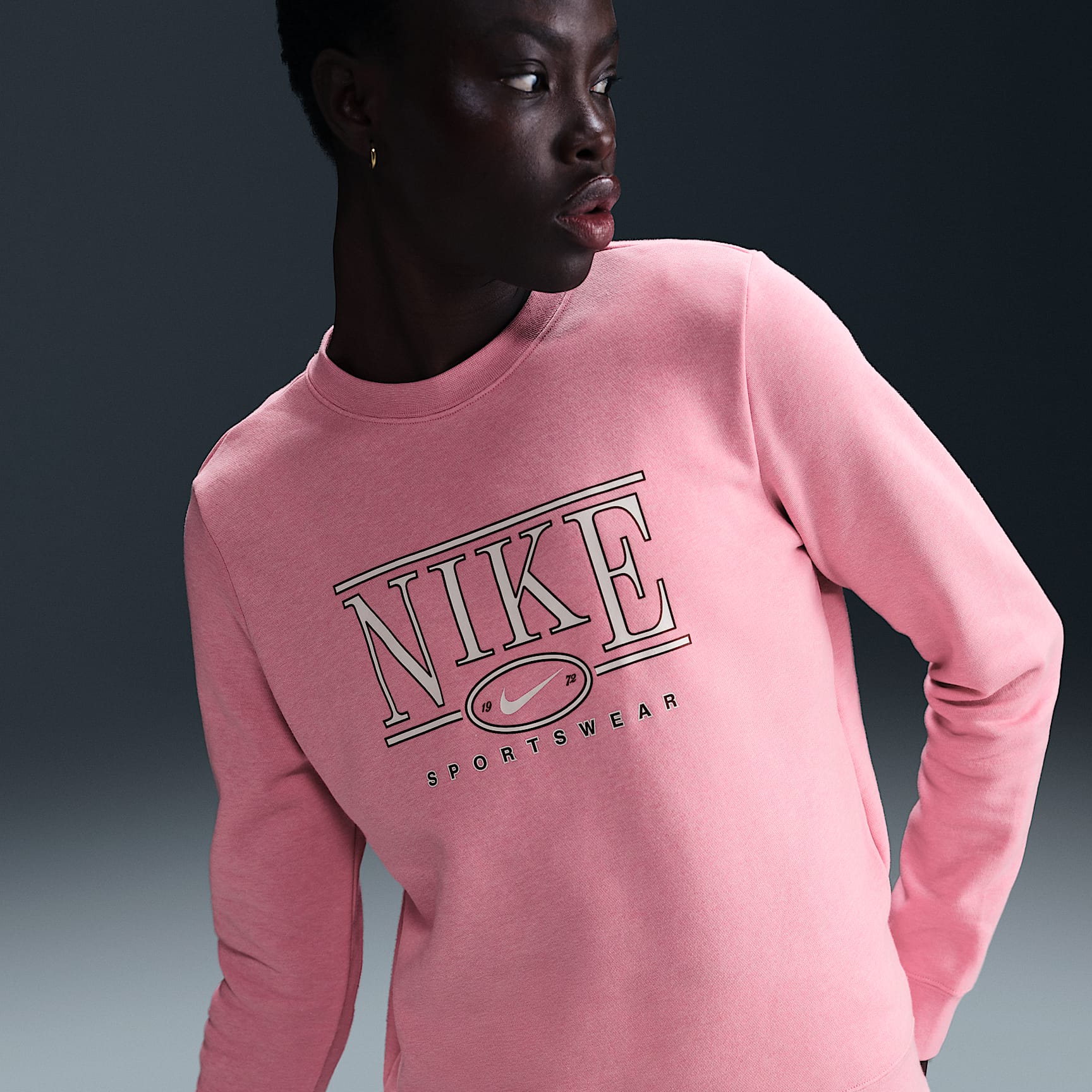 Sudadera de cuello redondo para mujer Nike Sportswear Club Fleece