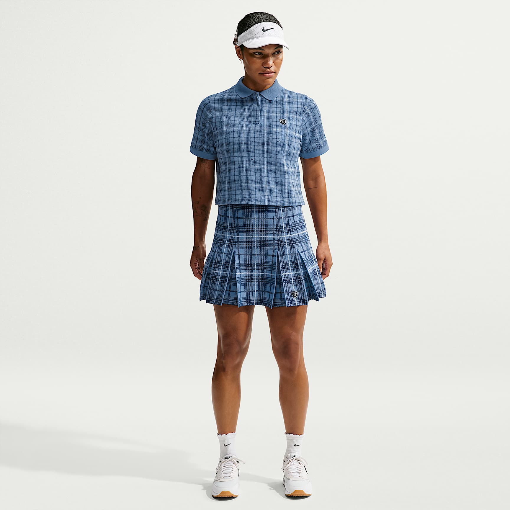 Nike Fairway Fresh Women's Plaid Golf Sweater Skirt
