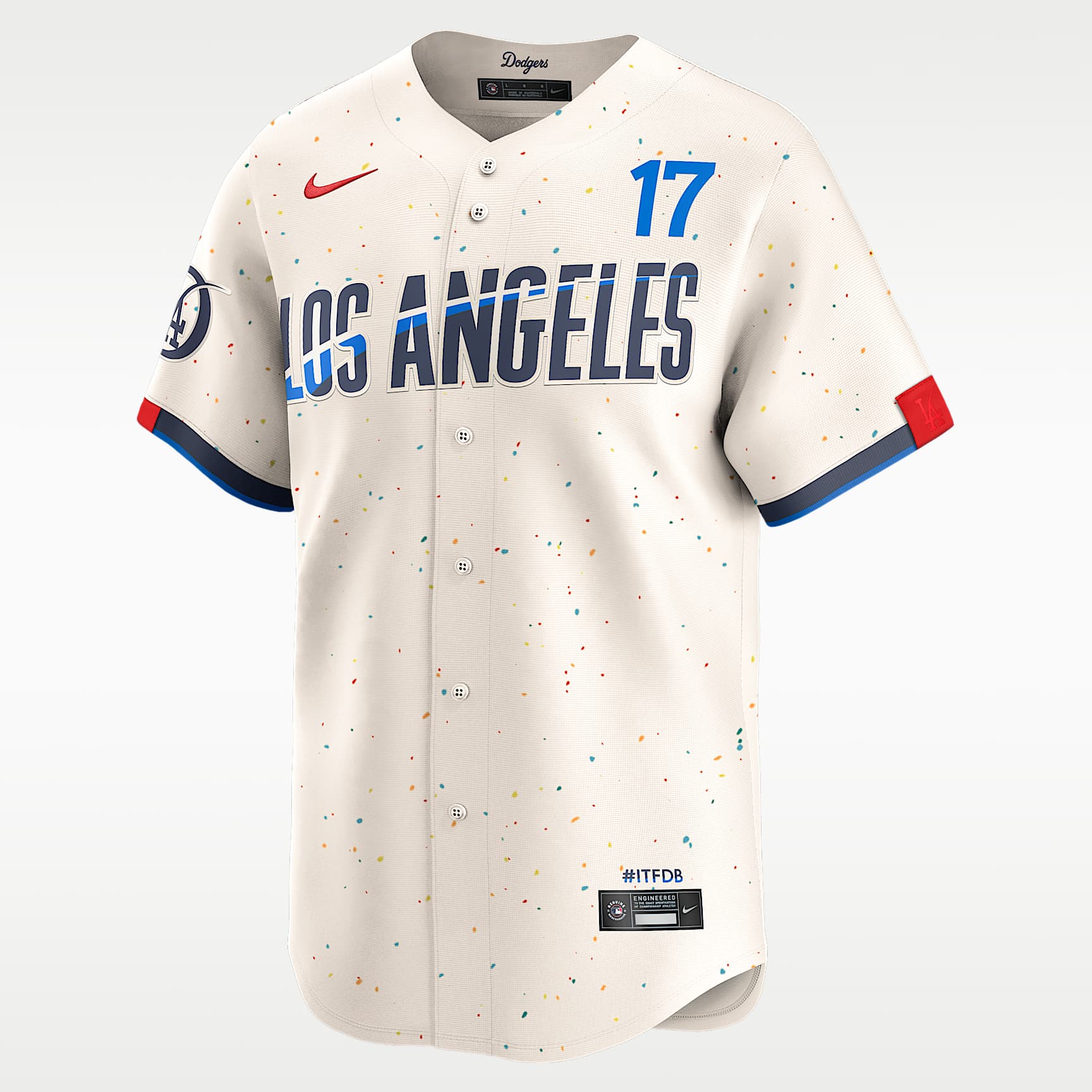 Jersey Nike Dri-FIT ADV de la MLB Limited para hombre Shohei Ohtani Los Angeles Dodgers City Connect