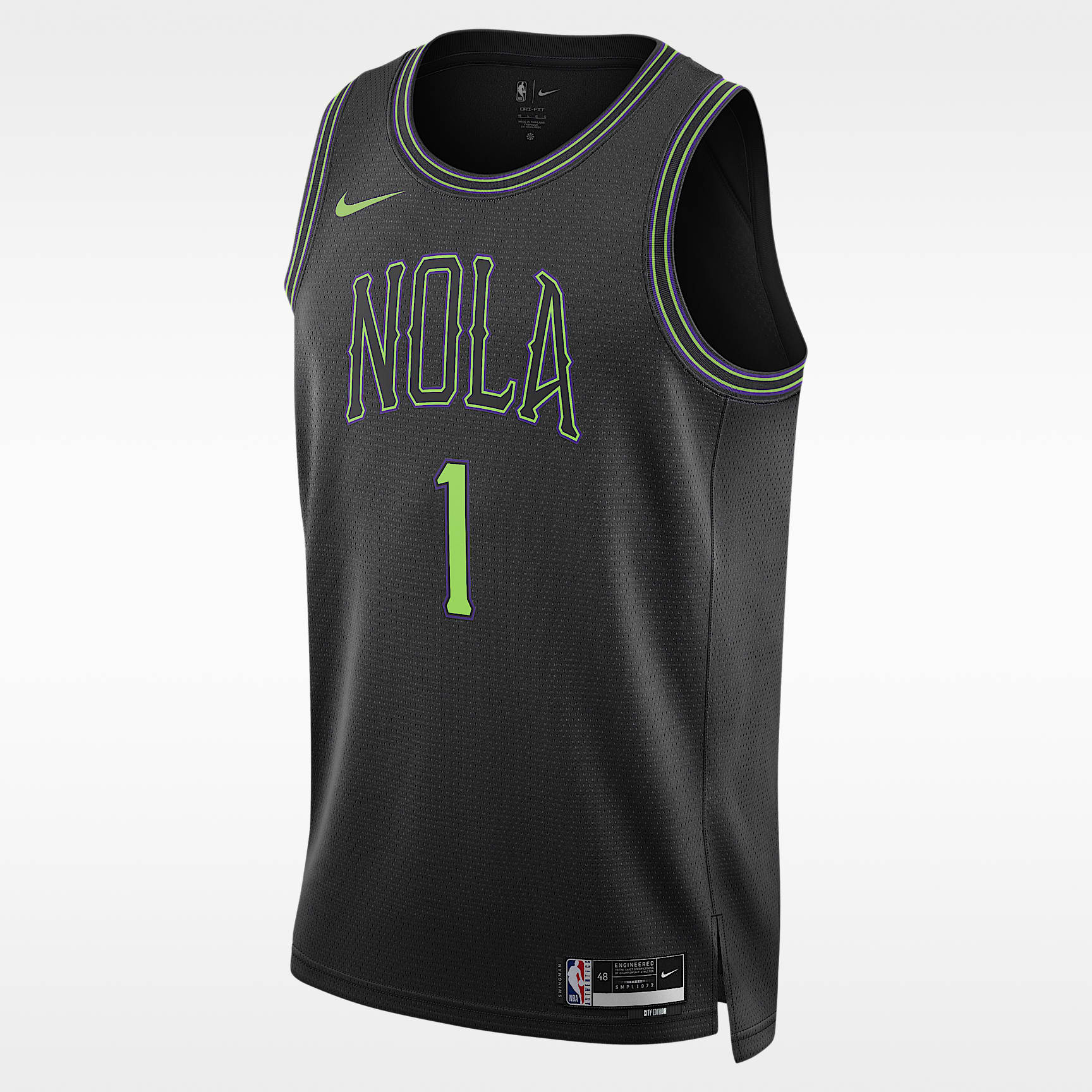 Jersey Nike Dri-FIT Swingman de la NBA para hombre Zion Williamson New Orleans Pelican City Edition 2023/24