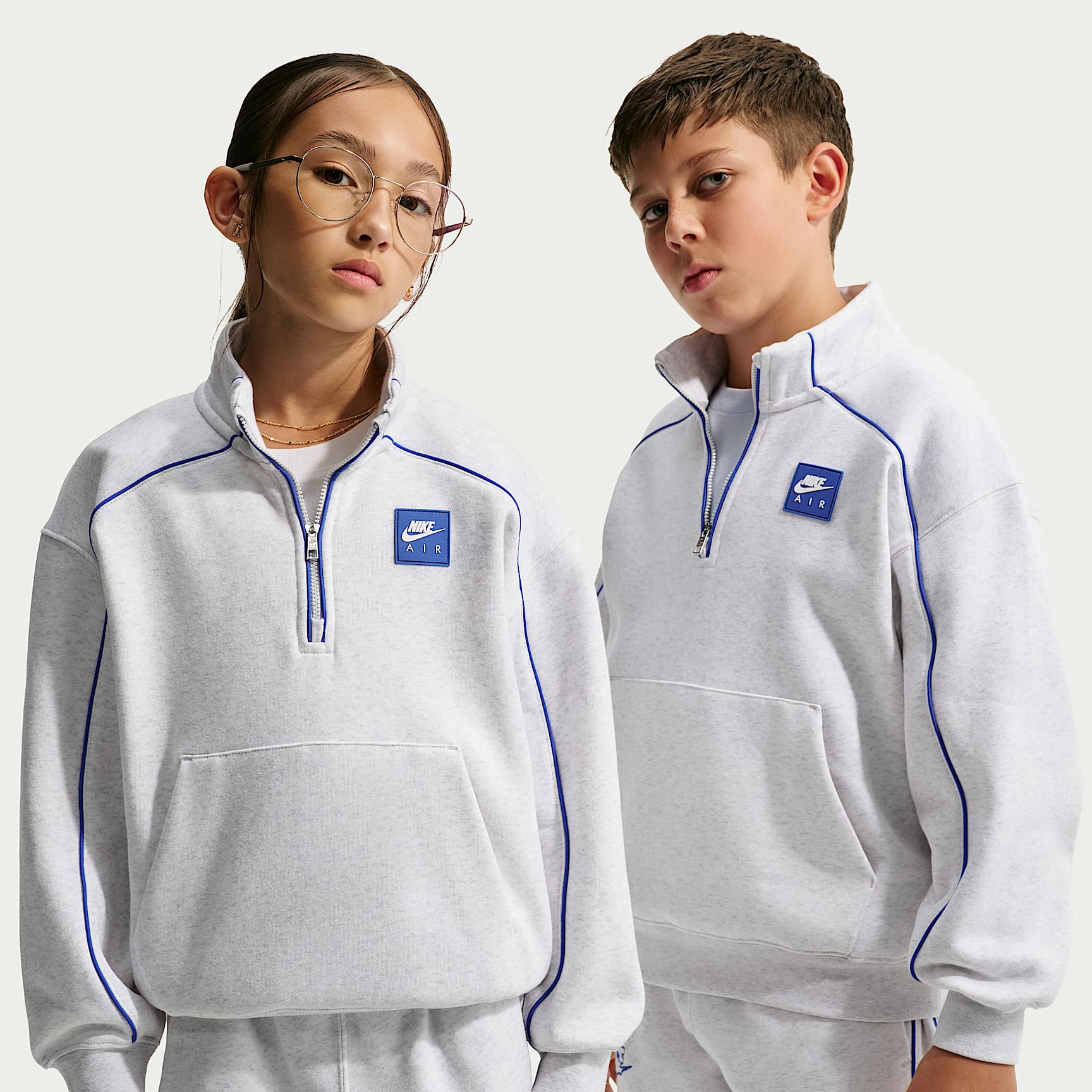 Nike Air overdel med kvart glidelås til store barn