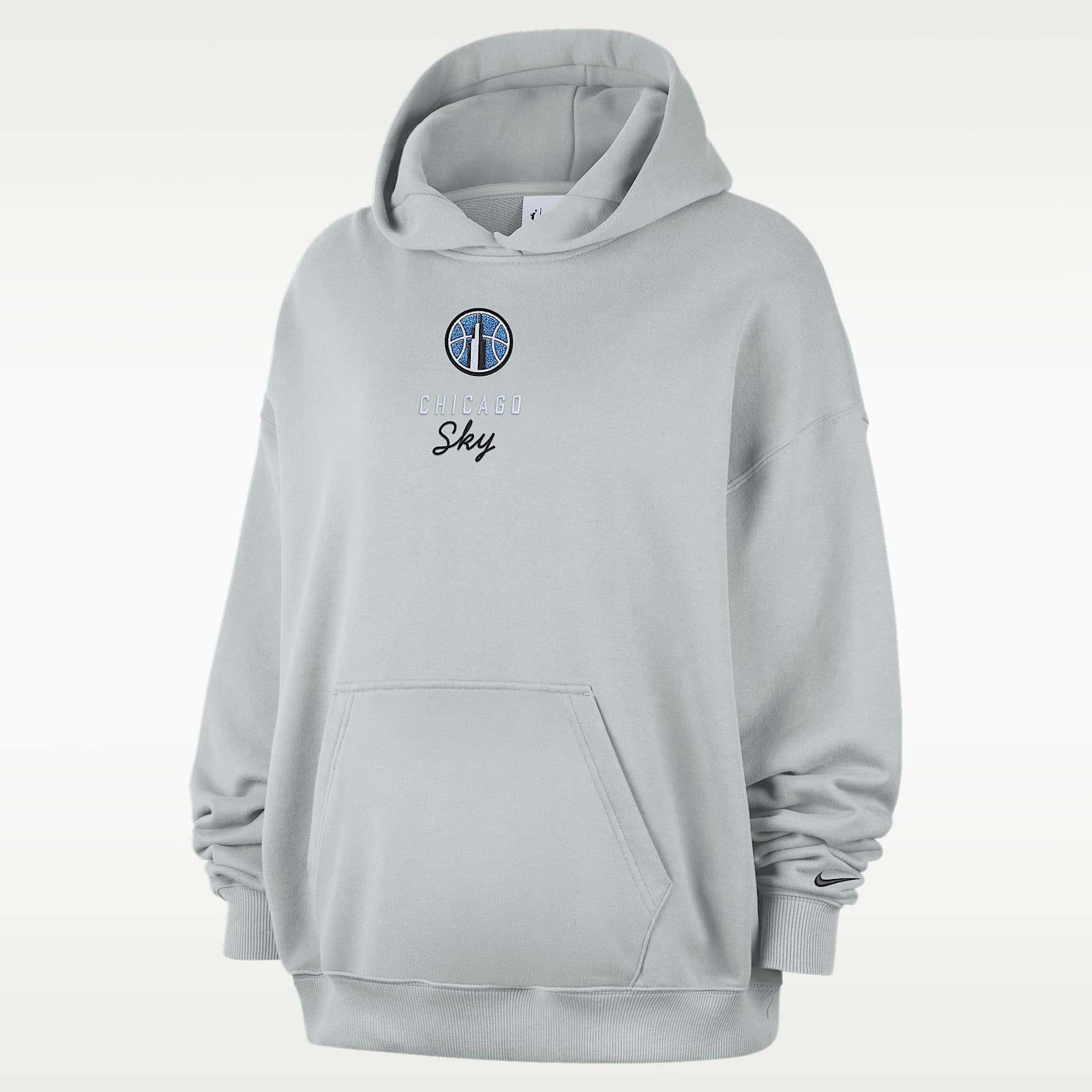 Chicago Sky Women's Nike French Terry Oversized Pullover Hoodie