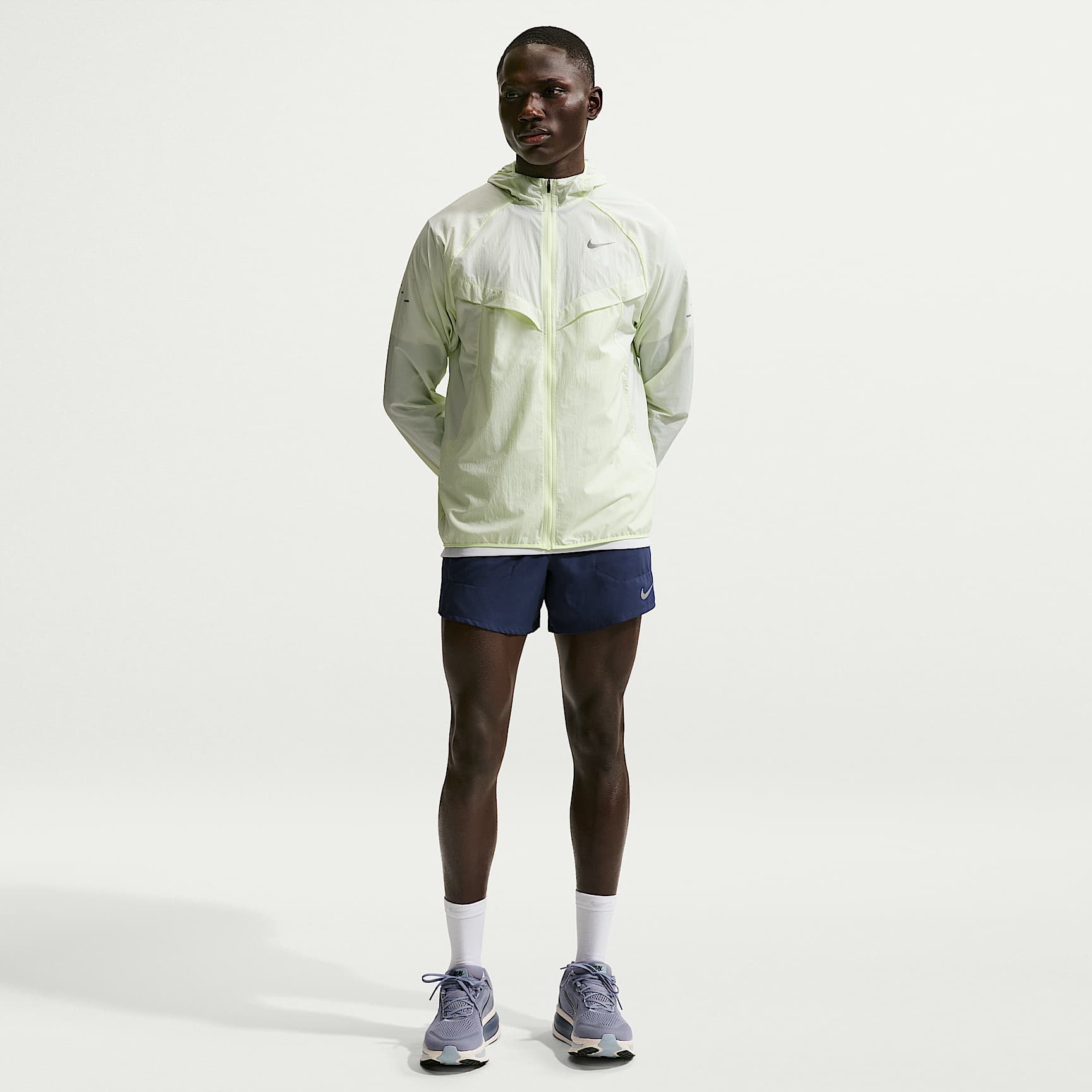 Nike Stride Dri-FIT løpeshorts med innershorts til herre (13 cm)