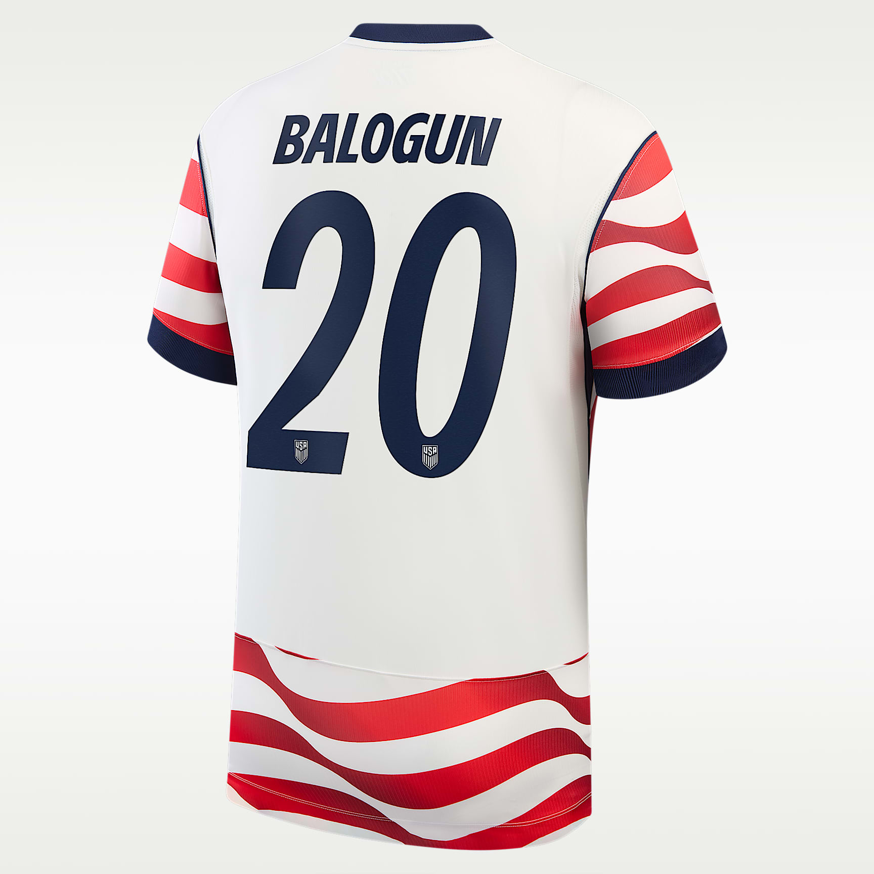 Folarin Balogun USMNT 2026 Stadium Home Men's Nike Dri-FIT Soccer Jersey