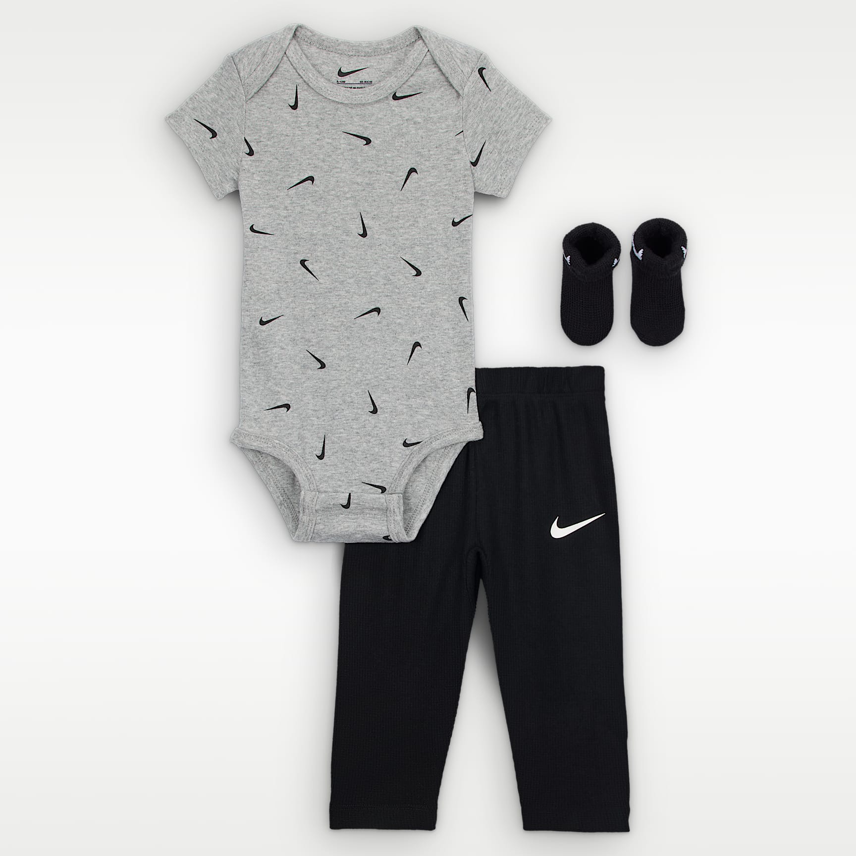 Nike Baby 3-Piece Bodysuit and Waffle Pants Set