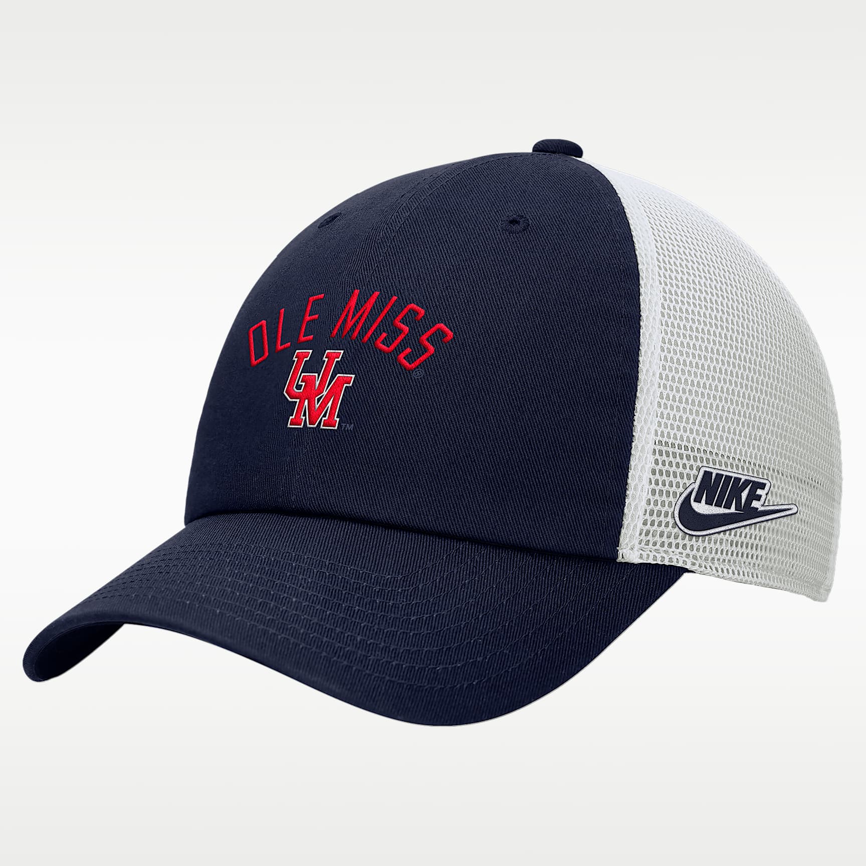 Nike College (Ole Miss) Unstructured Trucker Cap