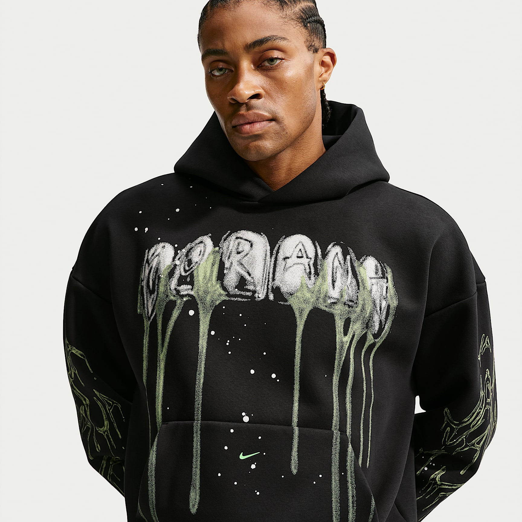 Sudadera con gorro sin cierre de básquetbol Therma-FIT cepillada para hombre Ja "Halloween"