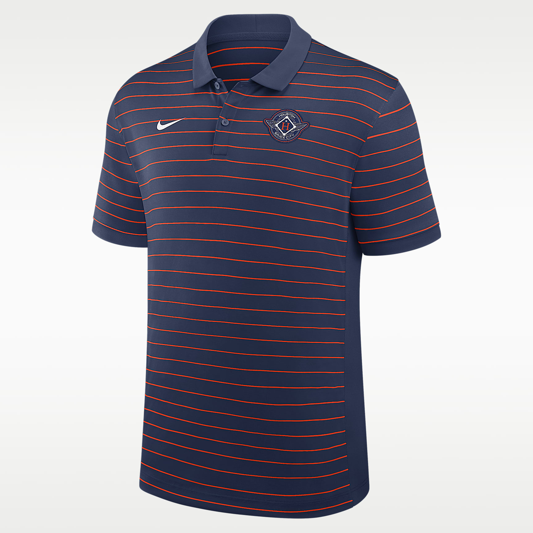 Polo Nike Dri-FIT de la MLB para hombre Houston Astros City Connect Striped Victory