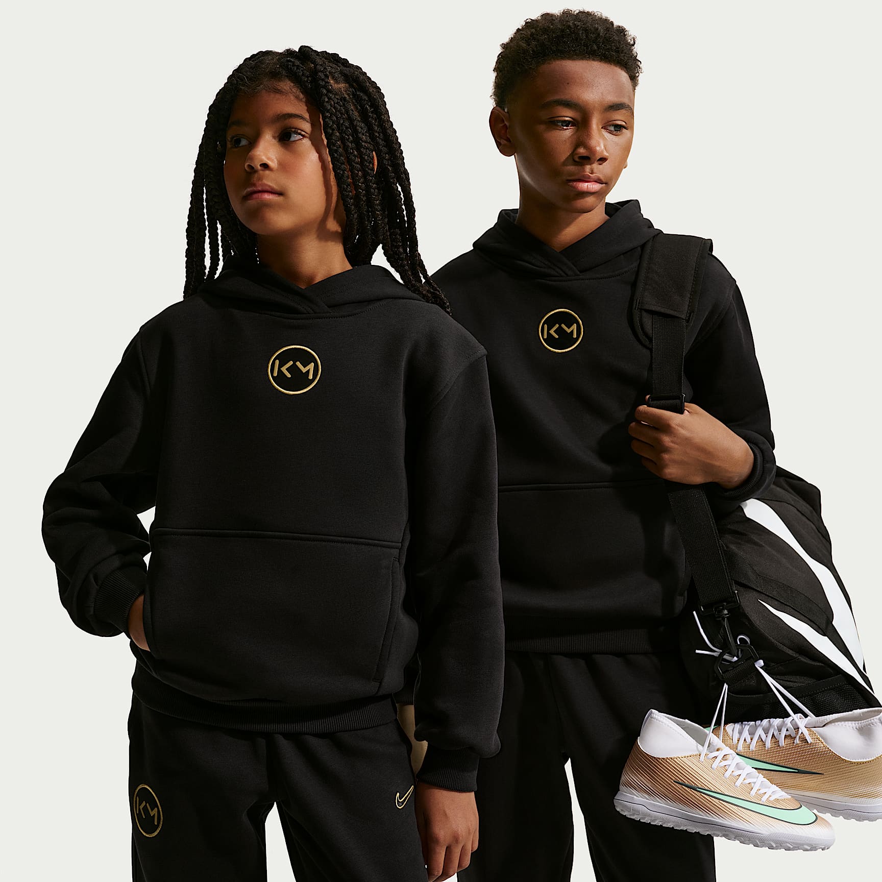 Kylian Mbappé Club Fleece Older Kids' Nike Football Hoodie