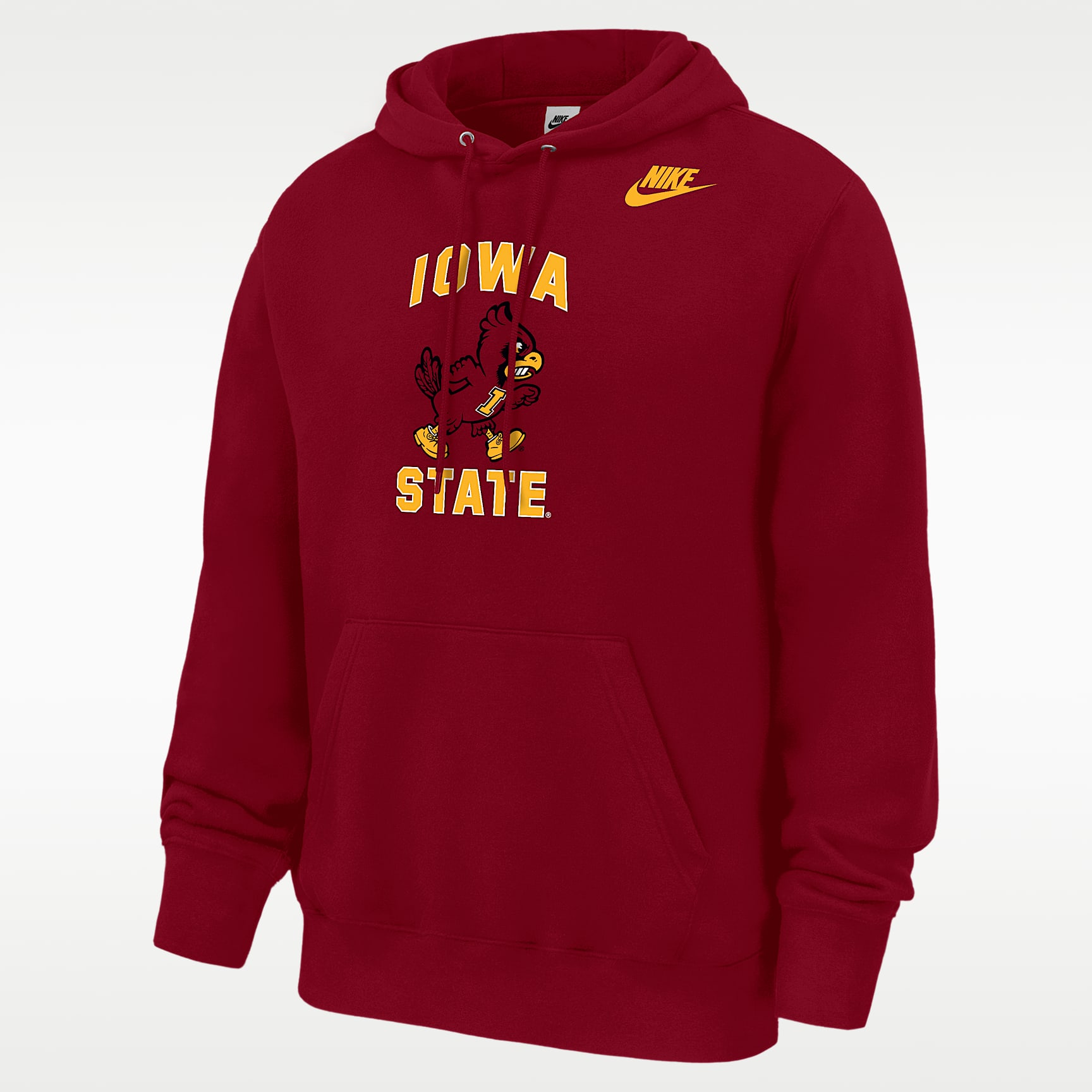 Sudadera con gorro sin cierre Nike Futbol de tejido Fleece para hombre Iowa State Cyclones Club