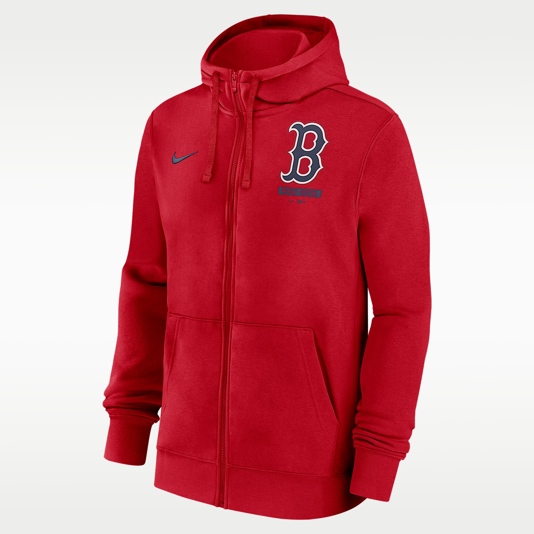 Sudadera con gorro Nike de la MLB de cierre completo para hombre Boston Red Sox Lockup