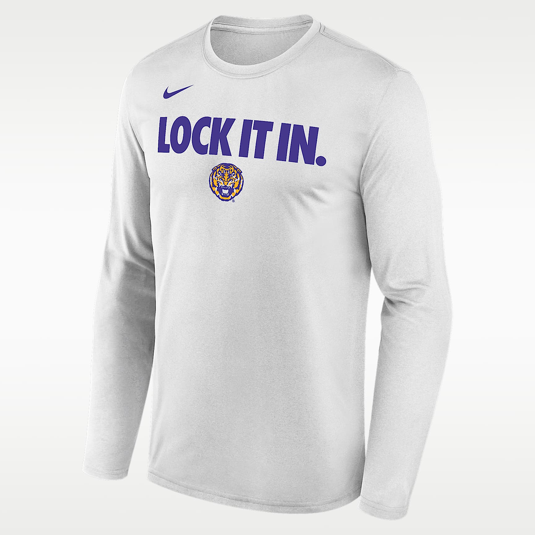 LSU 2026 On-Court Bench Men's Nike Dri-FIT College Long-Sleeve T-Shirt