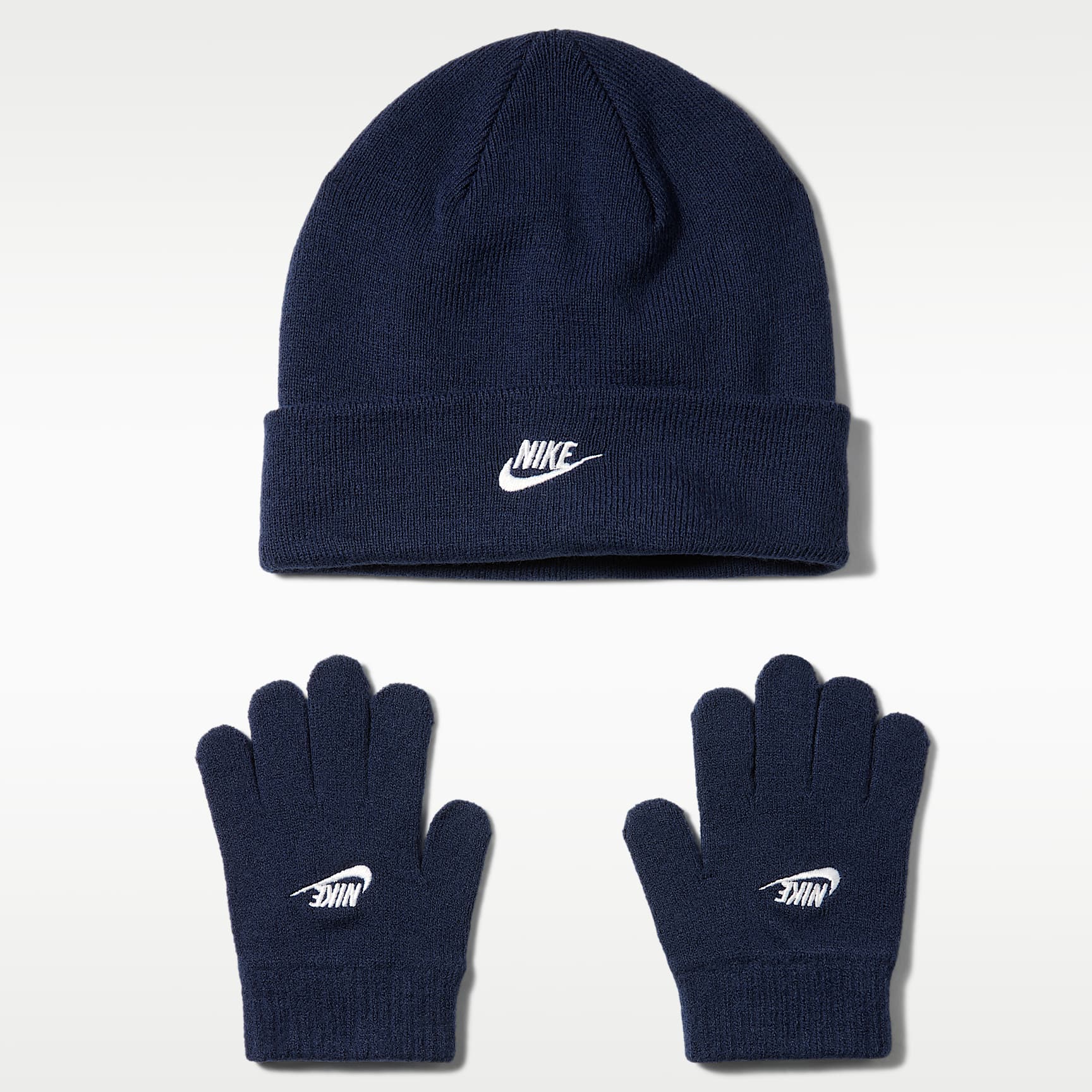 Conjunto de gorro y guantes Club para niños talla grande Nike