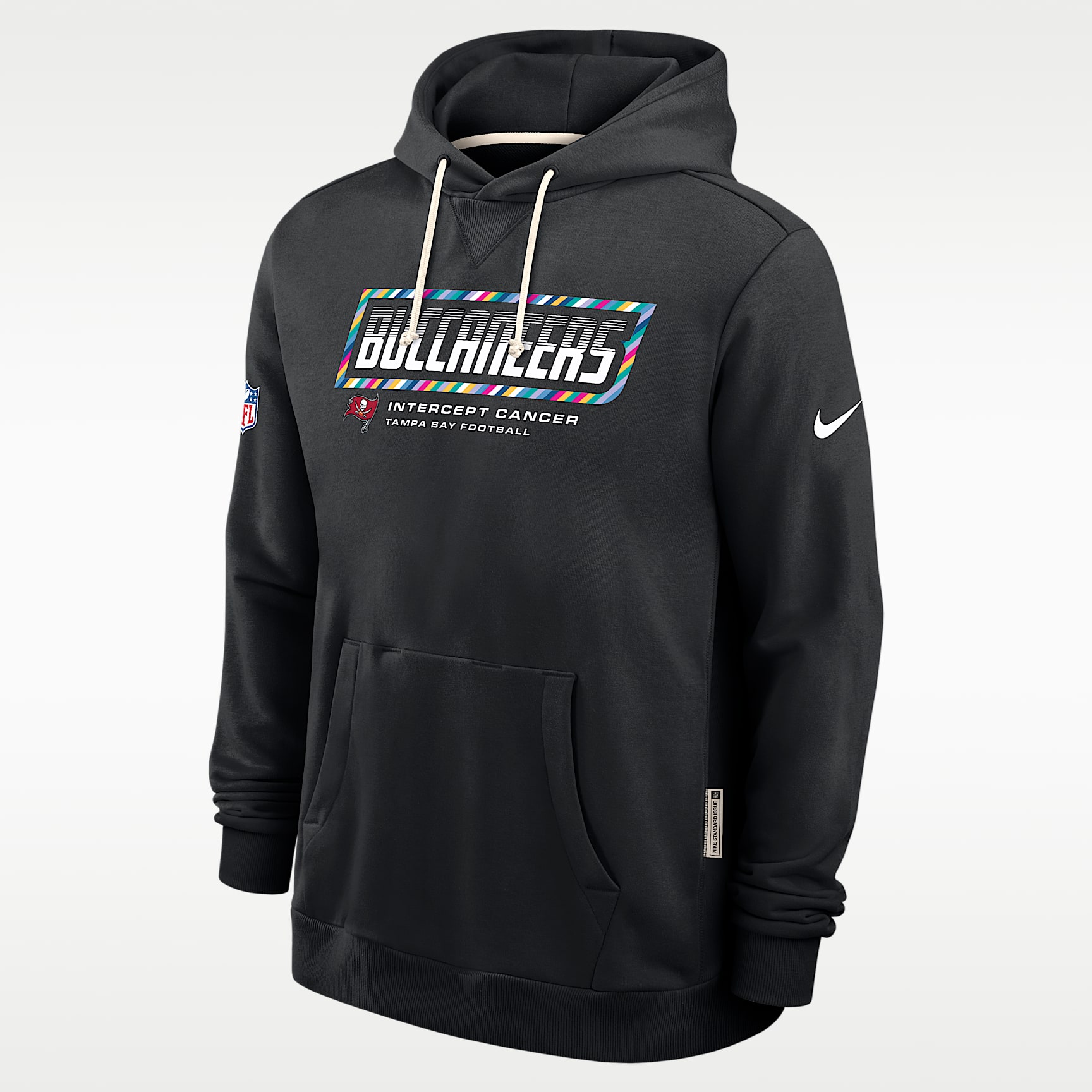 Tampa Bay Buccaneers Crucial Catch Sideline Standard Issue Men's Nike Dri-FIT NFL Pullover Hoodie
