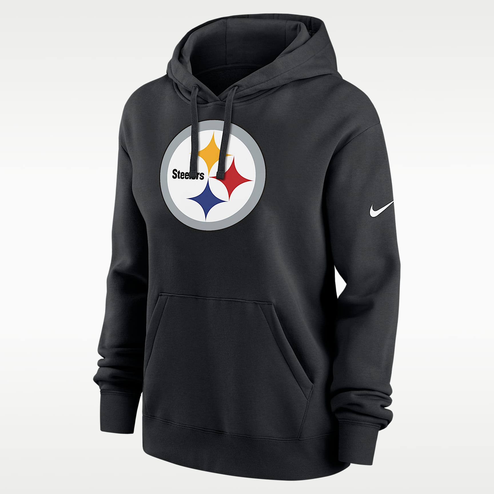 Sudadera con gorro sin cierre Nike de la NFL para mujer Pittsburgh Steelers Club