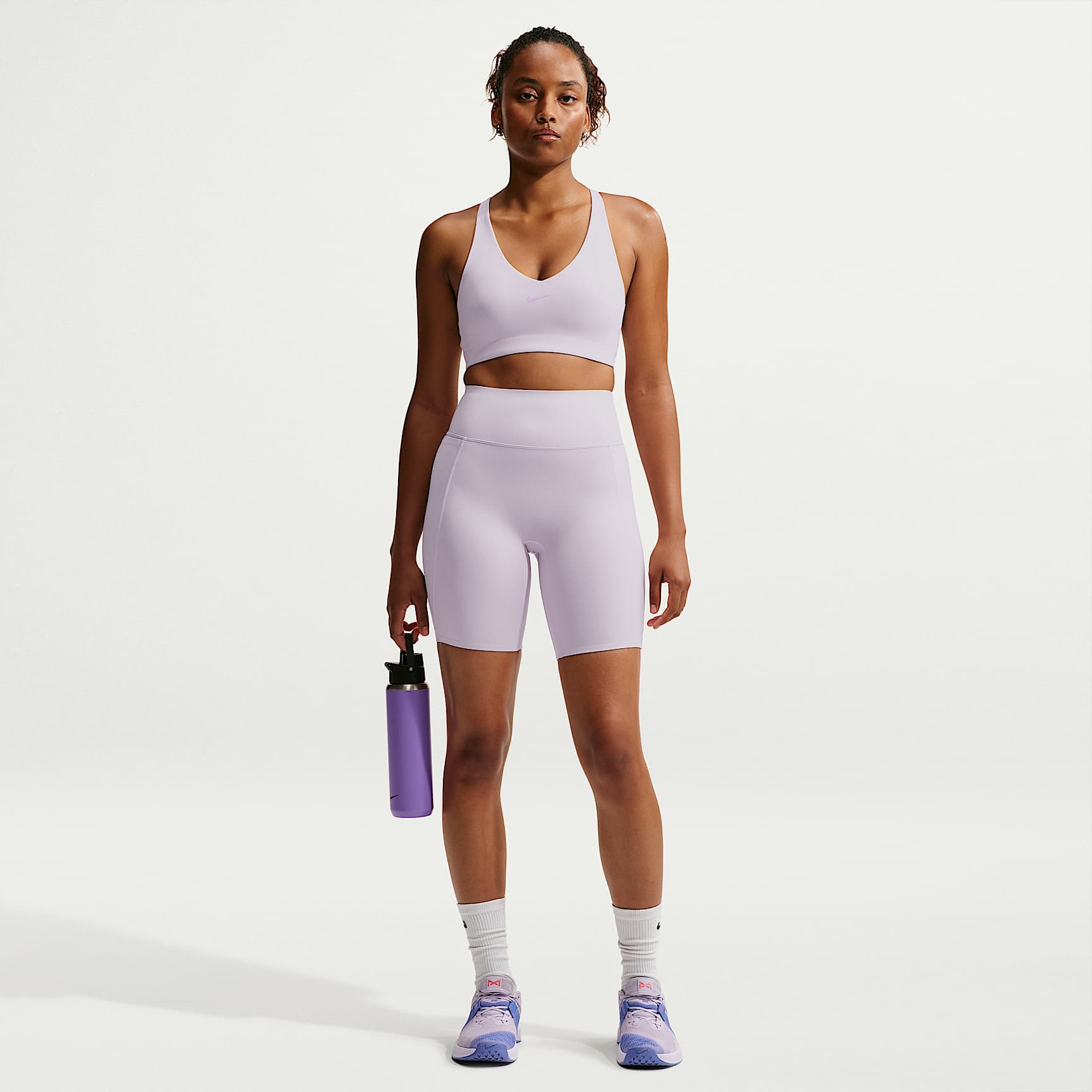 Nike Universa Women's High-Waisted 8" Biker Shorts with No Front Seam
