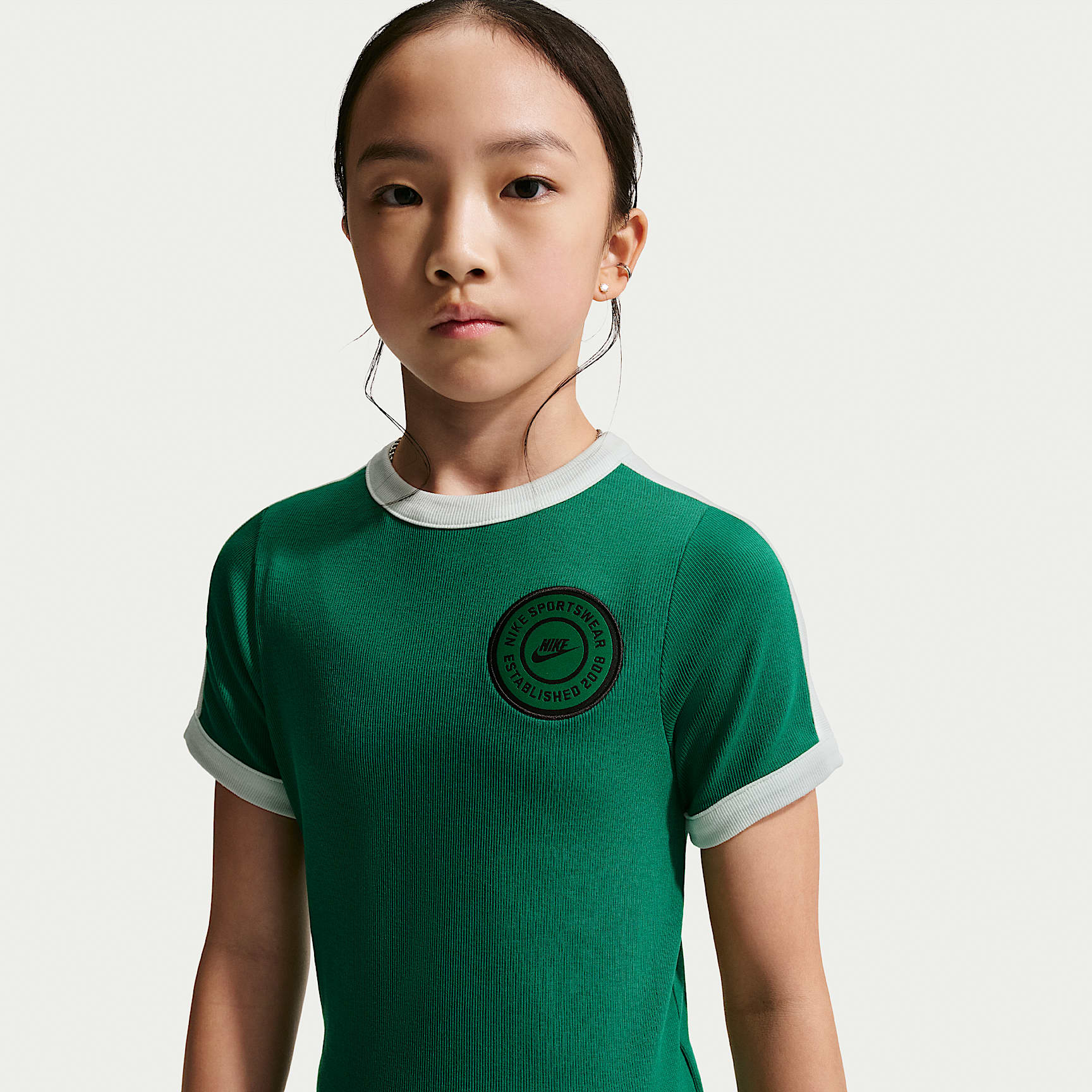 Nike Sportswear Big Kids' (Girls') Short-Sleeve Rib Top