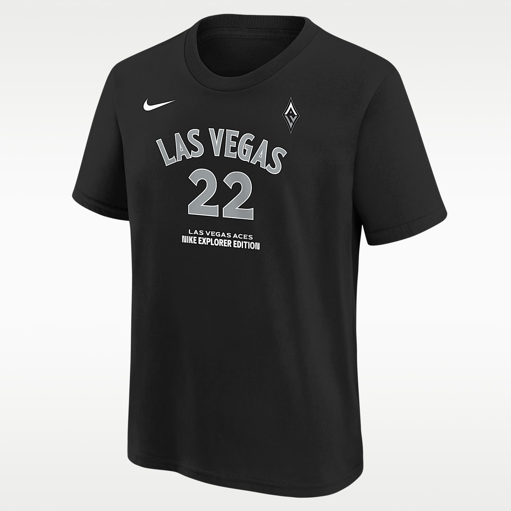 A'Ja Wilson Las Vegas Aces Explorer Edition Big Kids' Nike WNBA T-Shirt