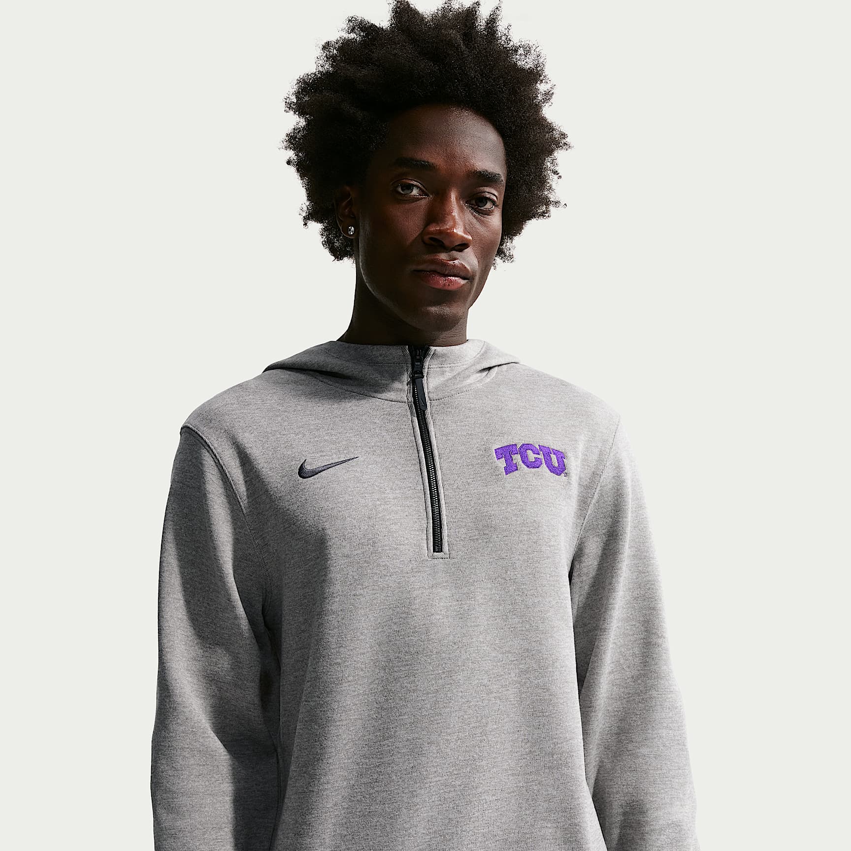 TCU Horned Flogs Nike NCAA Men's Basketball Coaches' Pullover Hoodie