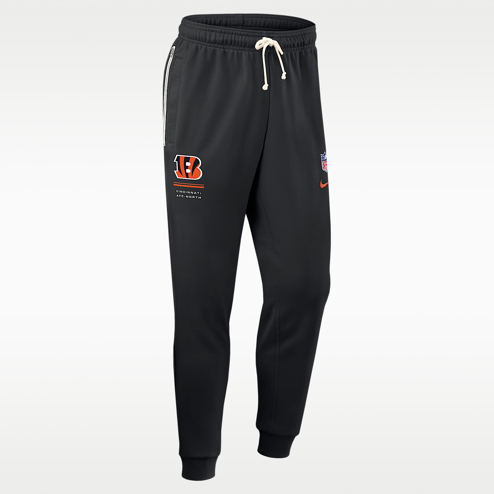 Pants Nike Dri-FIT de la NFL de pierna entallada para hombre Cincinnati Bengals Sideline Standard Issue