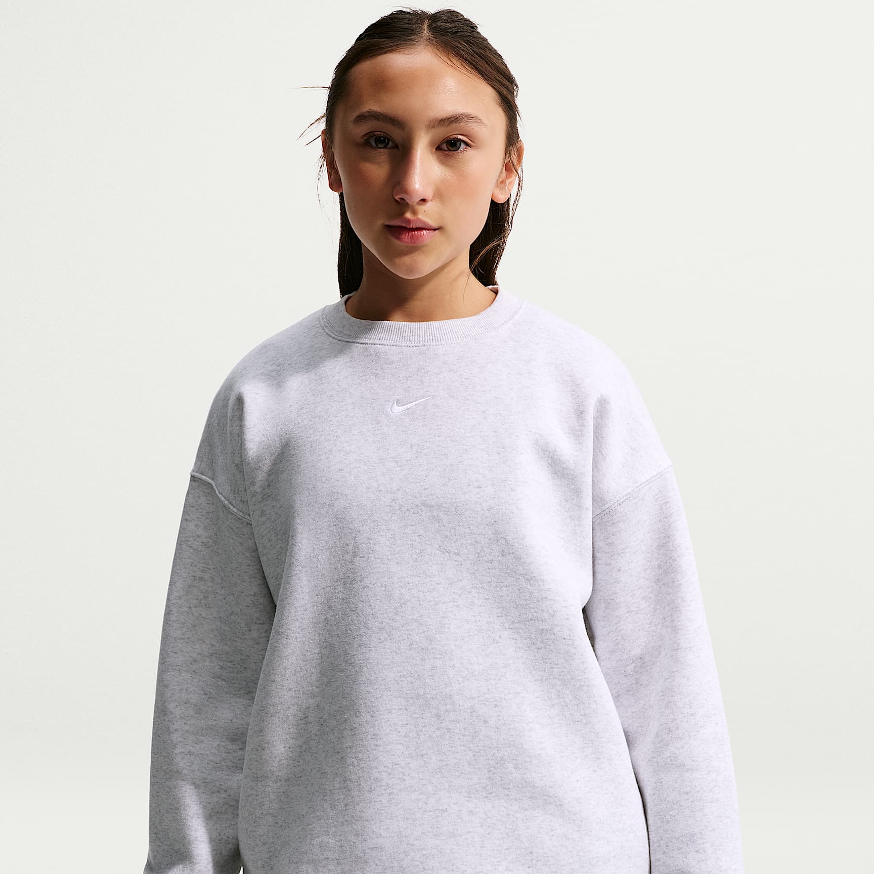 Sweat oversize à col ras-du-cou Nike Sportswear Studio pour ado (fille)
