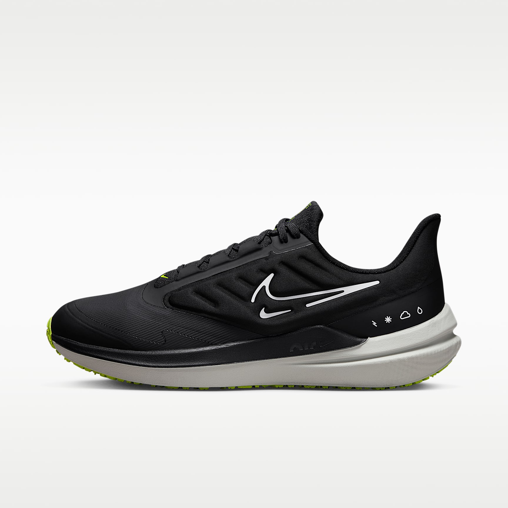 Tenis de correr en carretera acondicionados para los distintos estados del tiempo para hombre Nike Winflo 9 Shield