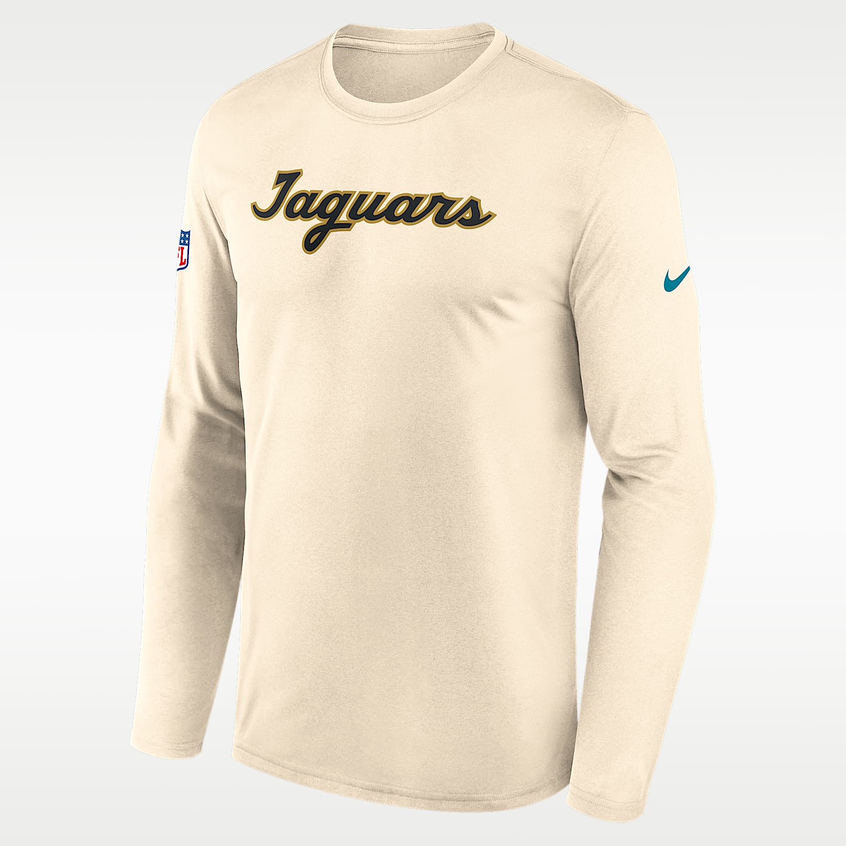 Playera de manga larga Nike Dri-FIT de la NFL para hombre Jacksonville Jaguars Rivalries Collection Sideline Legend