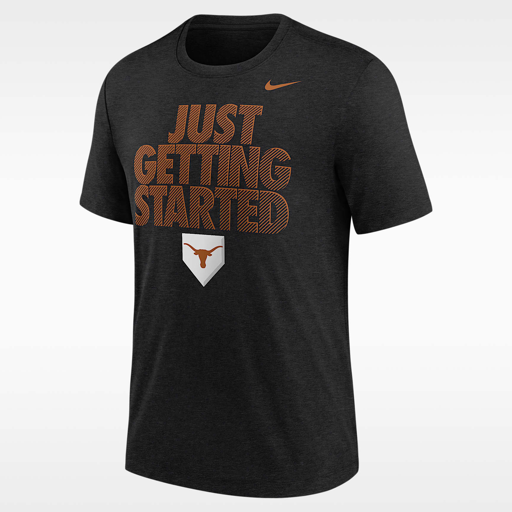 Playera de béisbol de manga corta para hombre Nike College (Texas Longhorns)