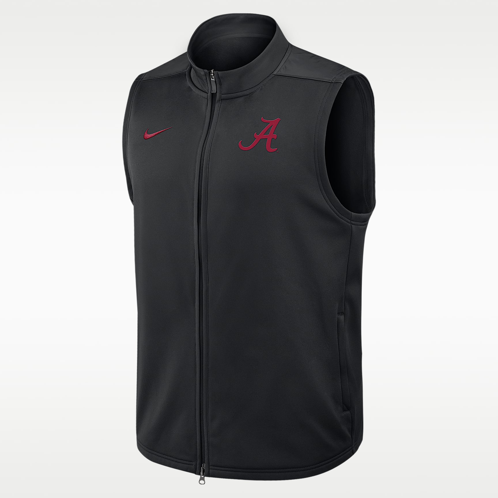 Chaleco universitario Nike Therma-FIT de cierre completo para hombre Alabama Victory
