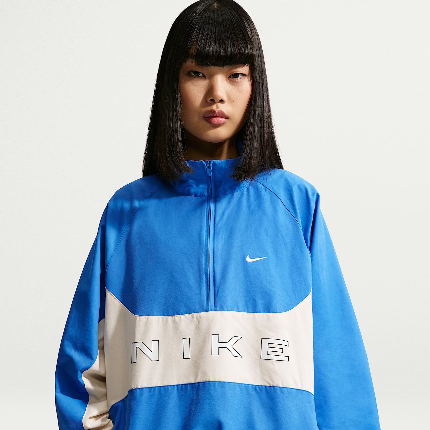 Chamarra oversized con cierre de 1/4 para mujer Nike Sportswear