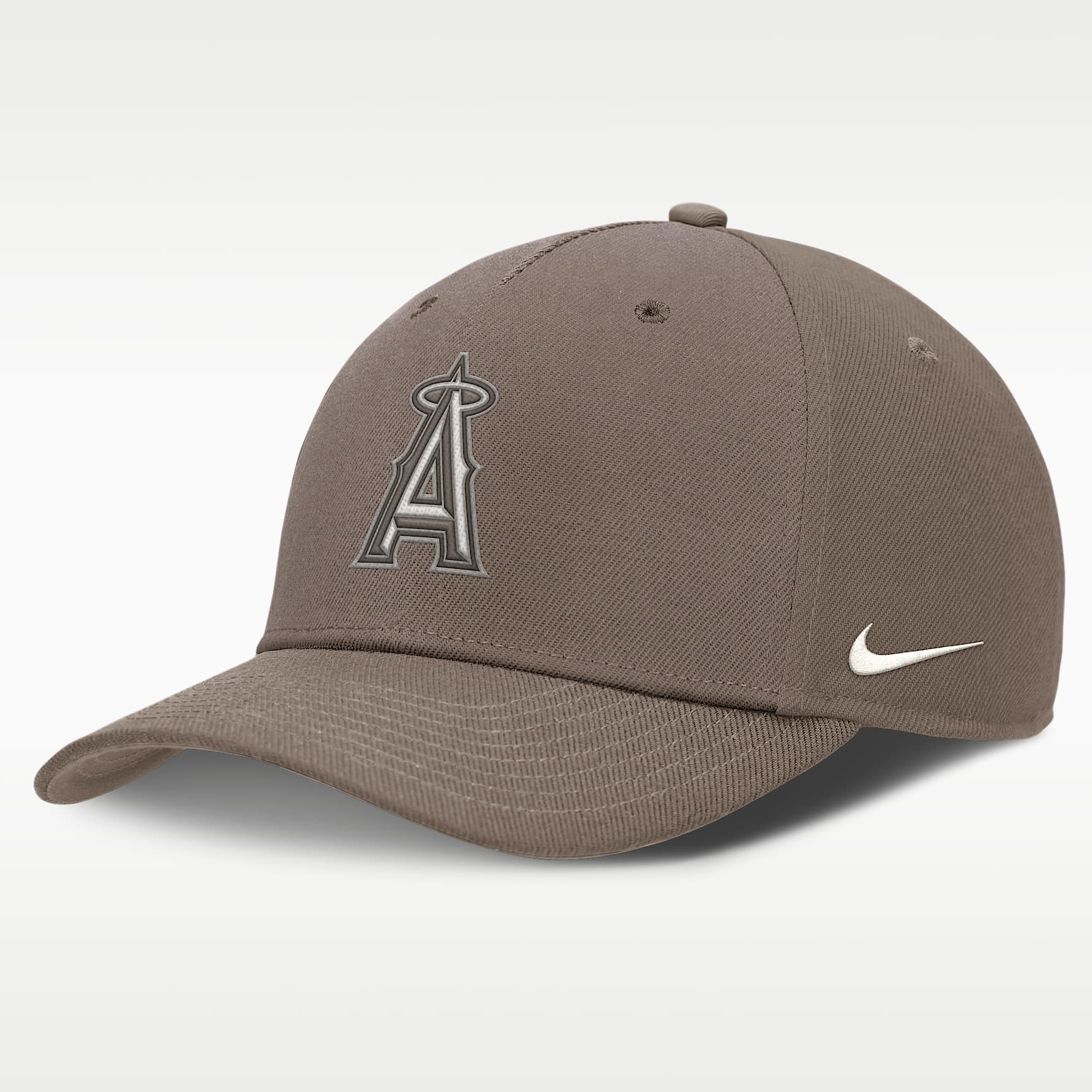 Gorra Nike Dri-FIT de la MLB ajustable para hombre Los Angeles Angels Rise