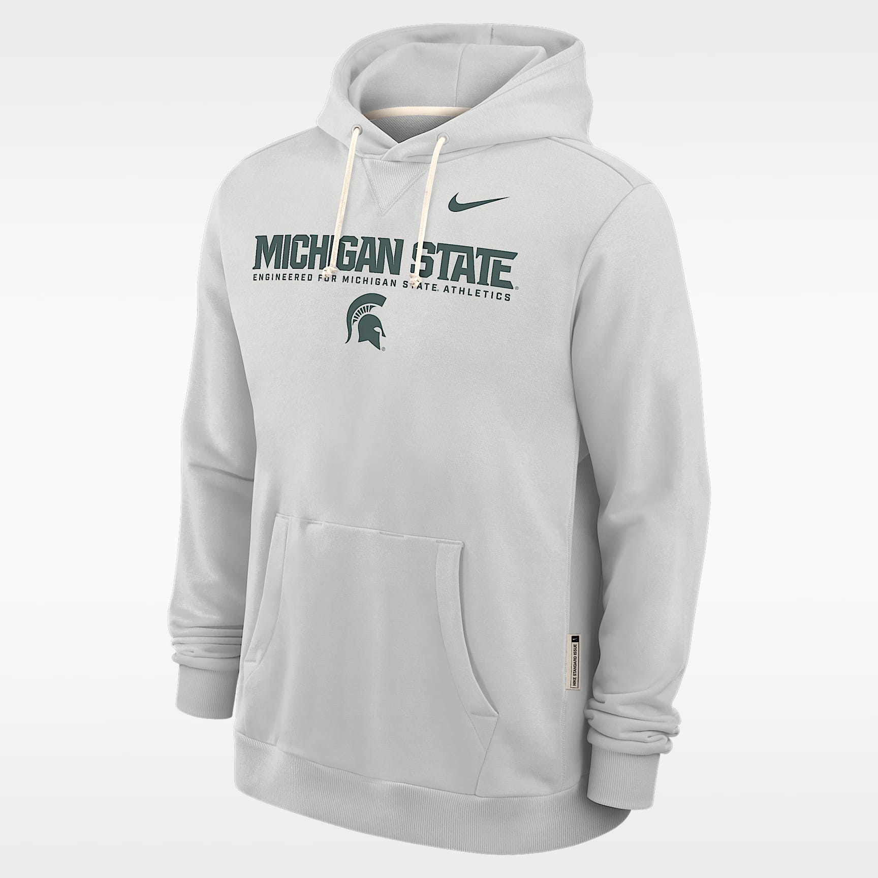 Sudadera con gorro sin cierre universitaria Nike Dri-FIT para hombre Michigan State Sideline