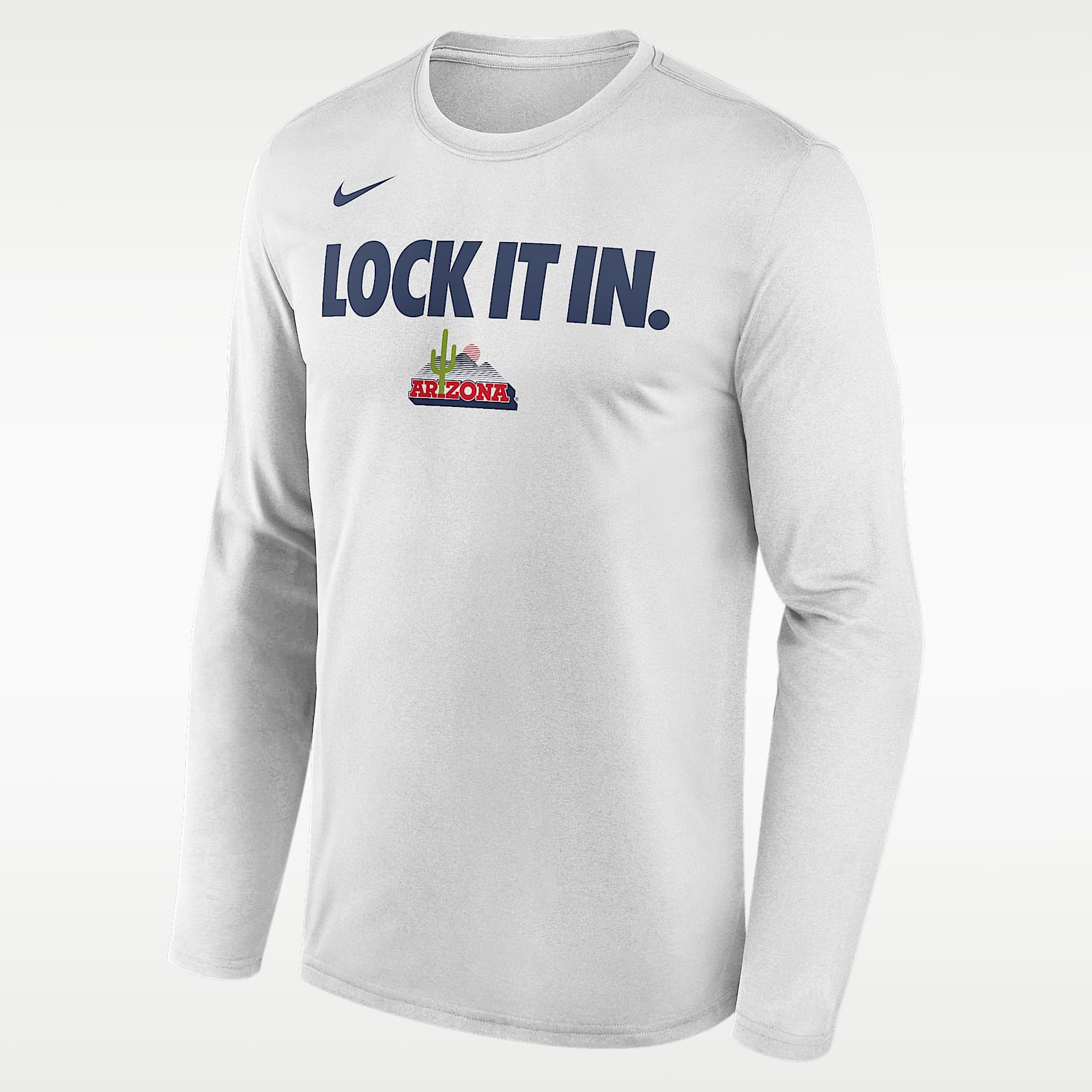 Arizona 2026 On-Court Bench Men's Nike Dri-FIT College Long-Sleeve T-Shirt