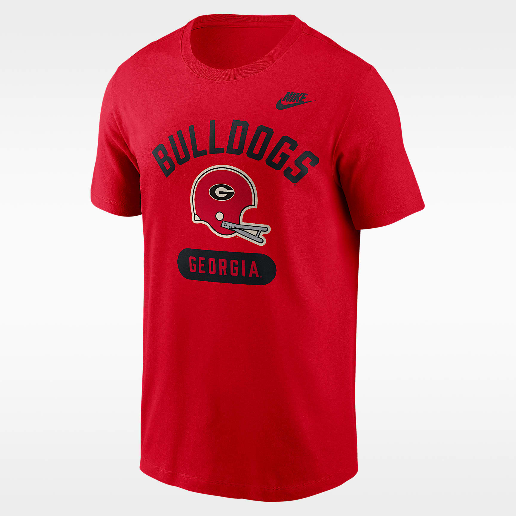 Playera universitaria Nike para hombre Georgia Legacy Arch Helmet